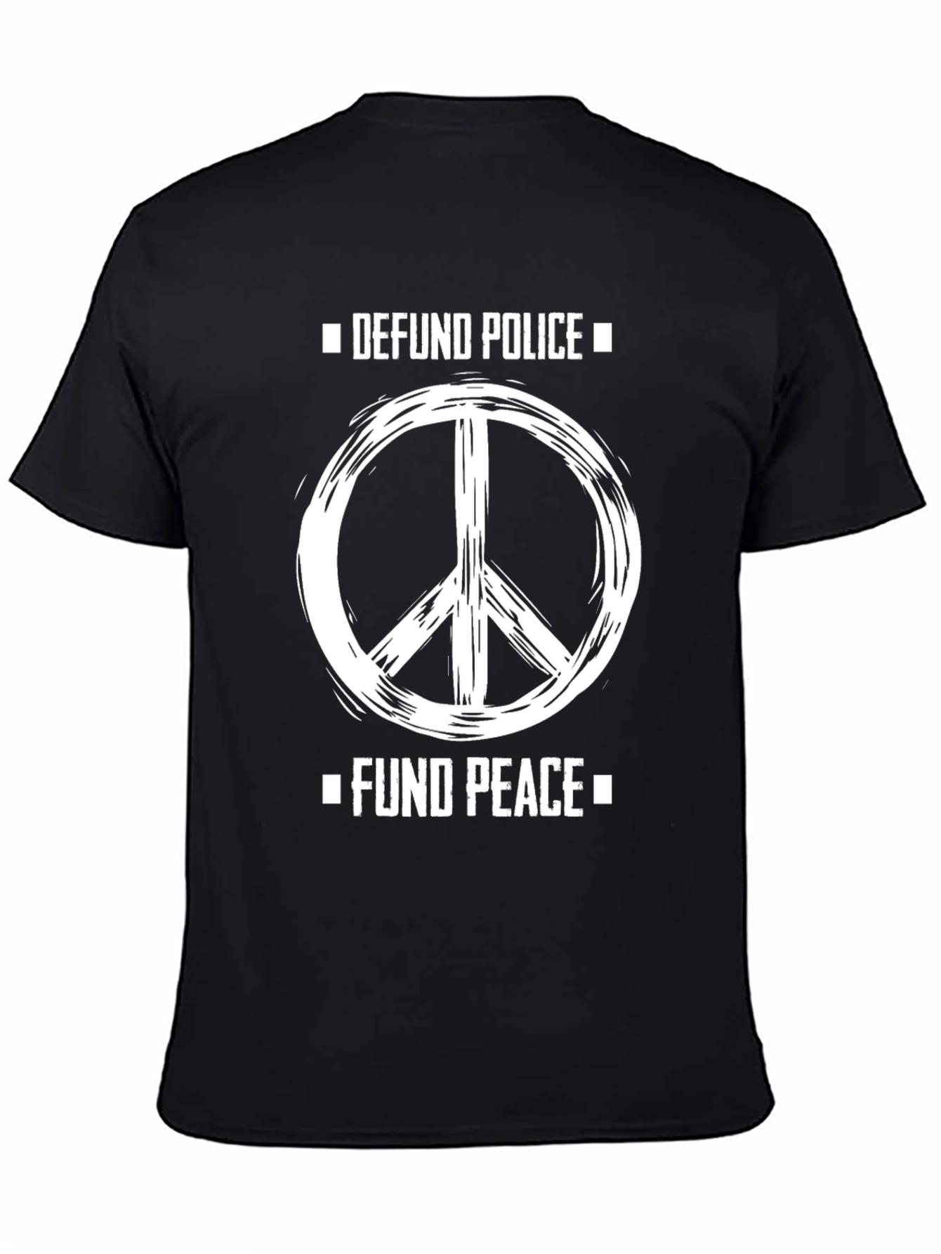 Defund Police Fund Peace Graphic T-Shirt