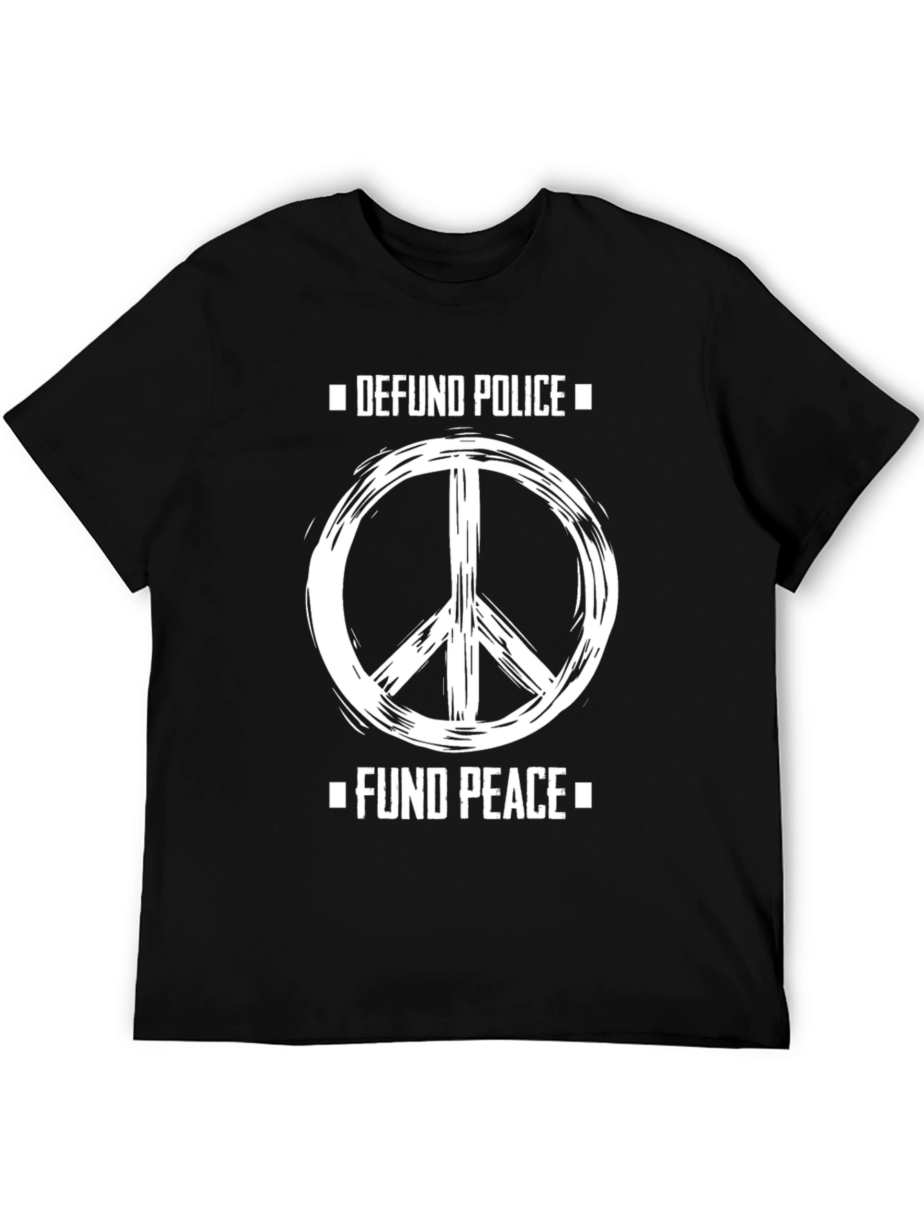 Defund Police Fund Peace Graphic T-Shirt