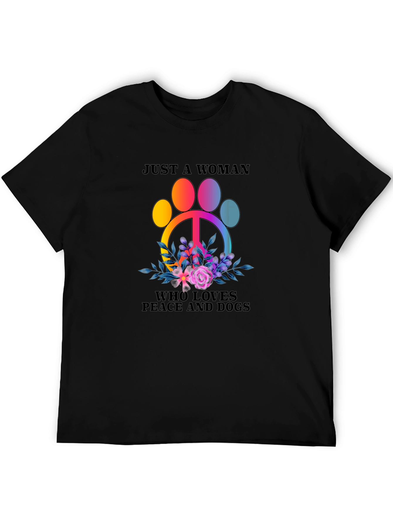 Peace Love Dogs T-Shirt - Womens Graphic Tee