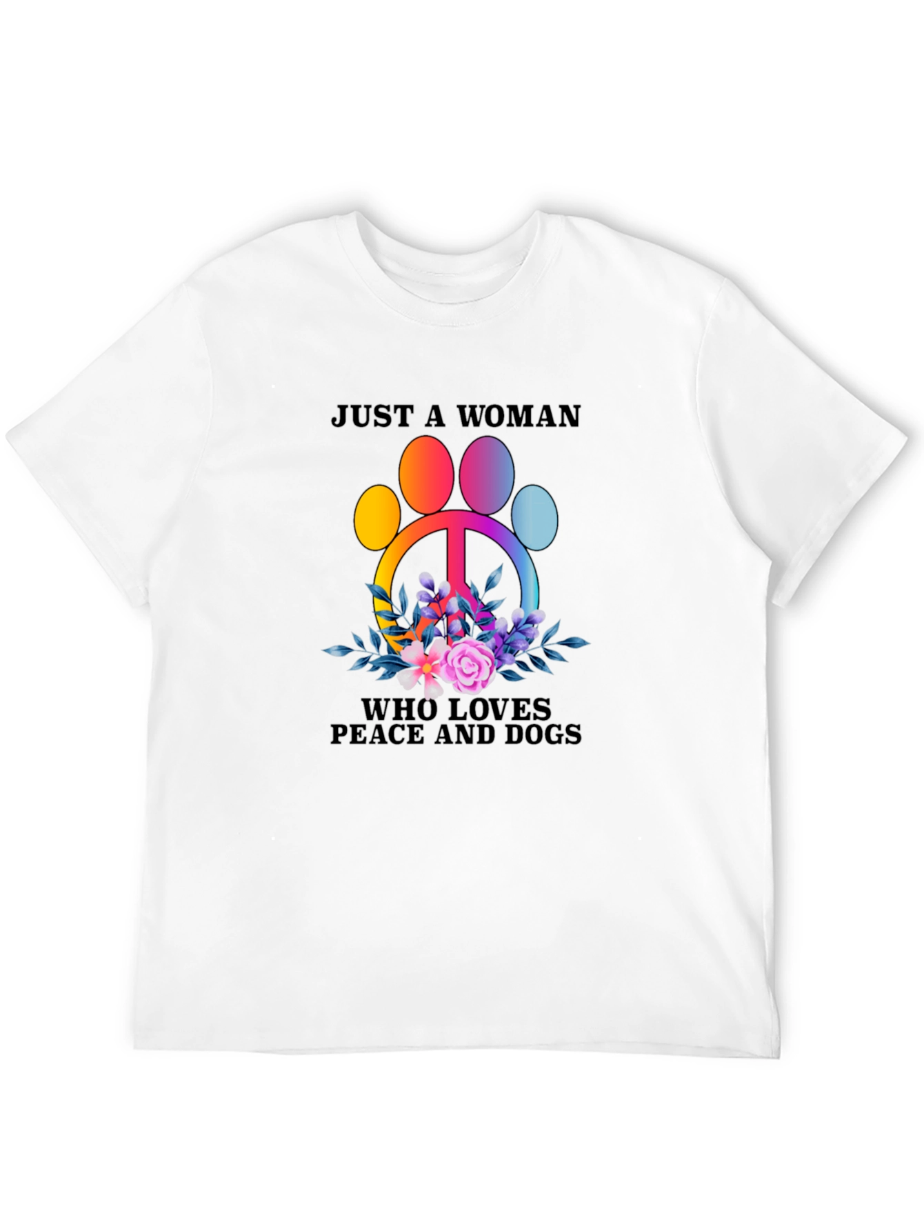 Peace Love Dogs T-Shirt - Womens Graphic Tee