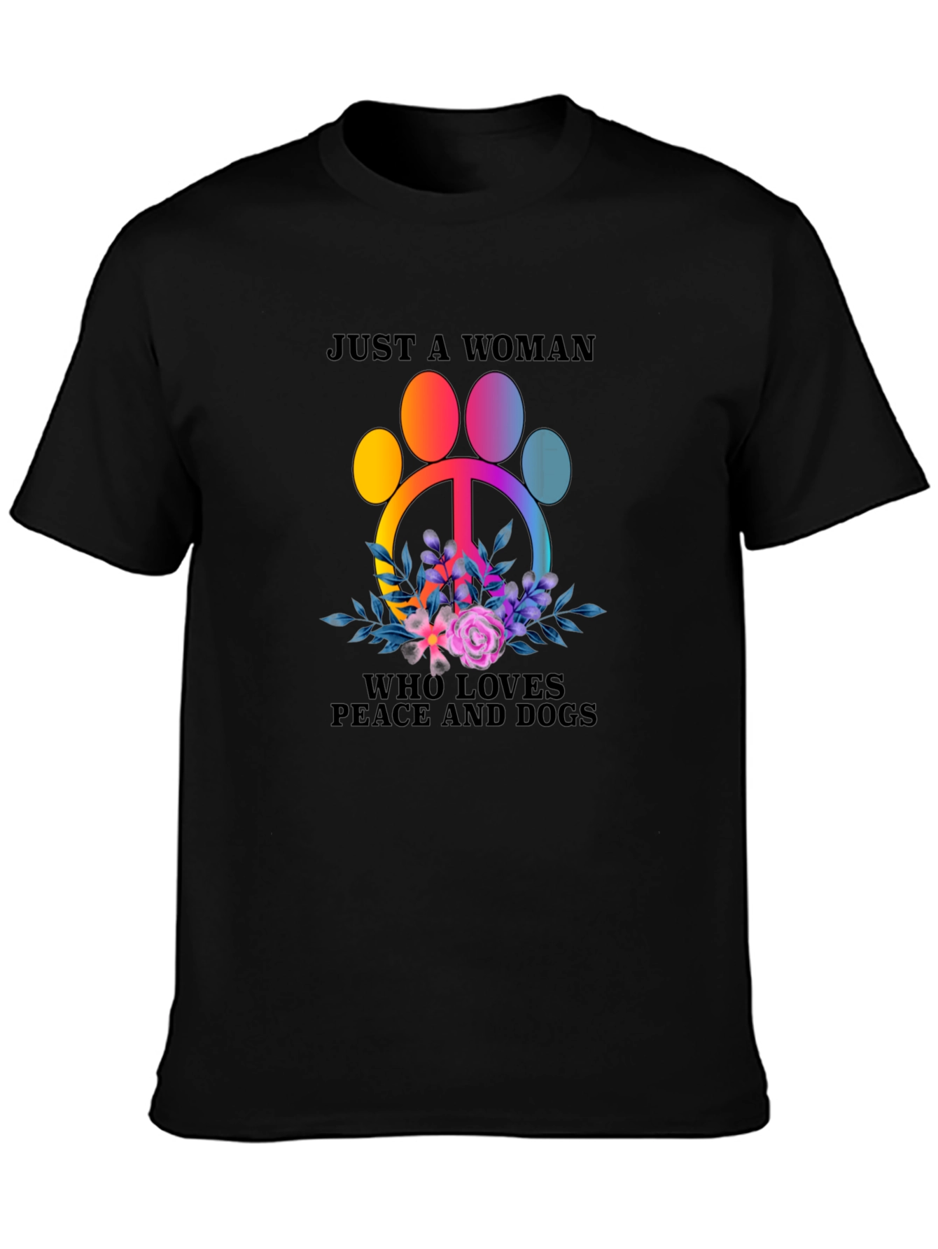 Peace Love Dogs T-Shirt - Womens Graphic Tee