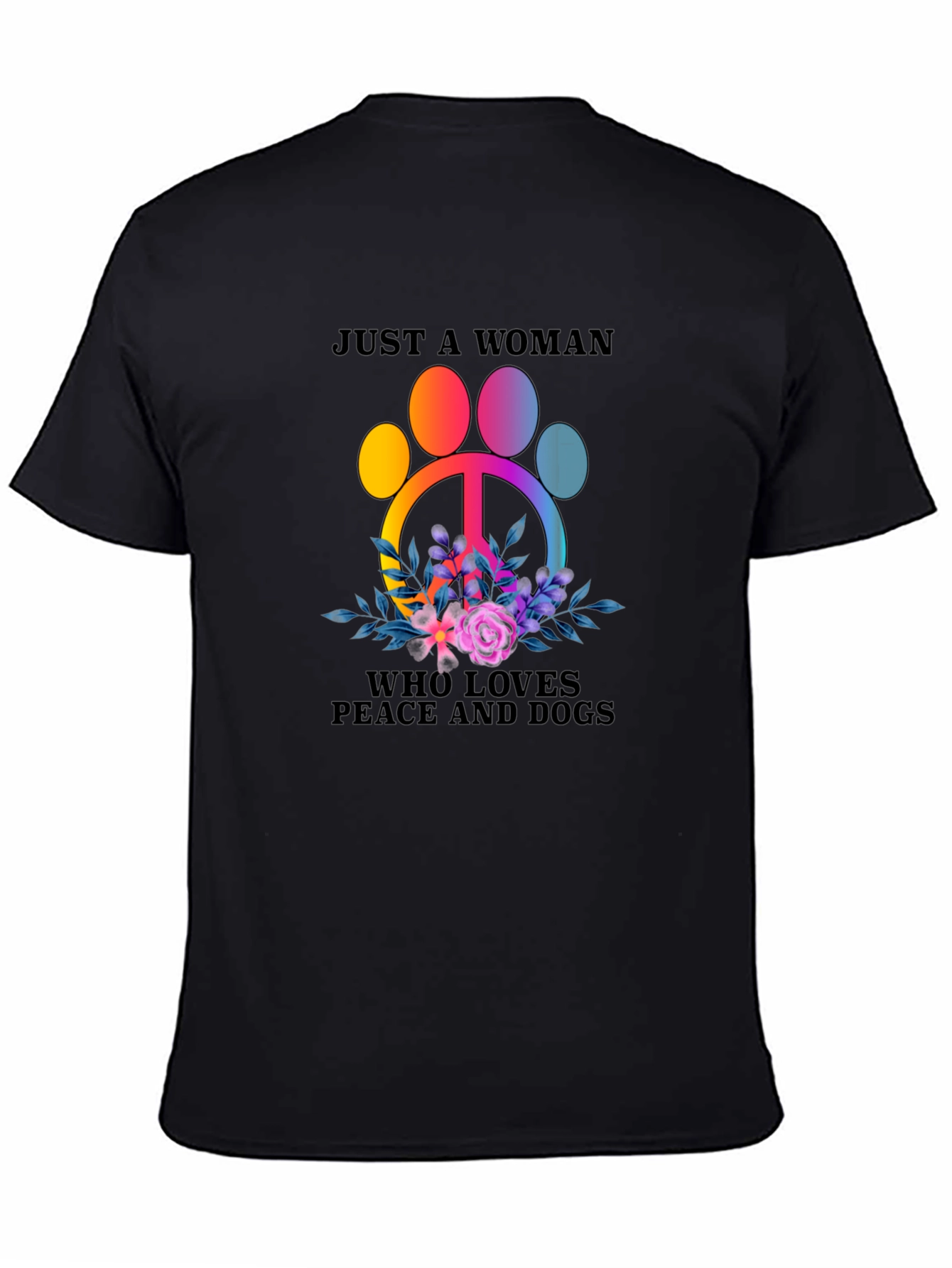 Peace Love Dogs T-Shirt - Womens Graphic Tee