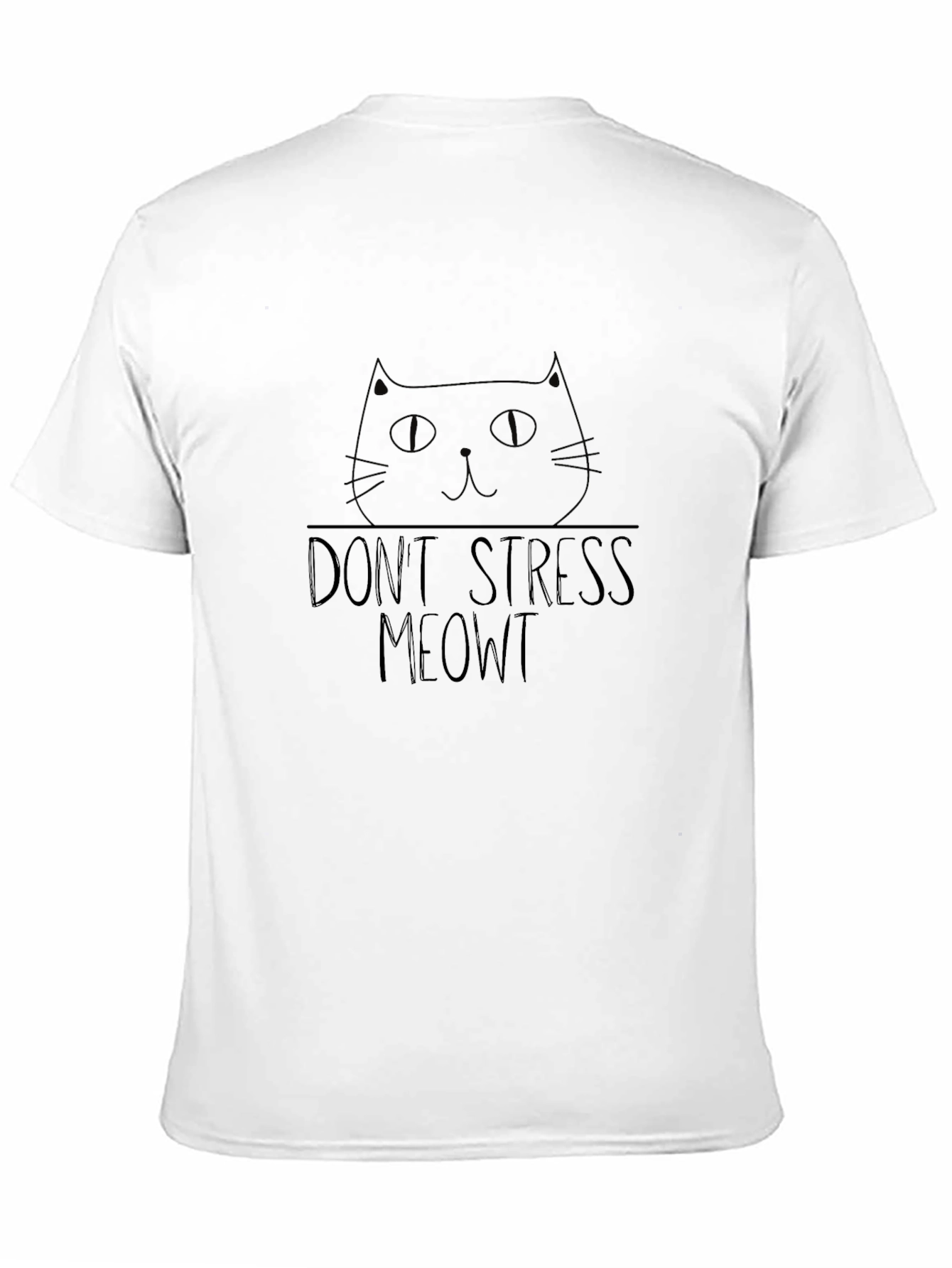 Dont Stress Meowt Black Cat T-Shirt