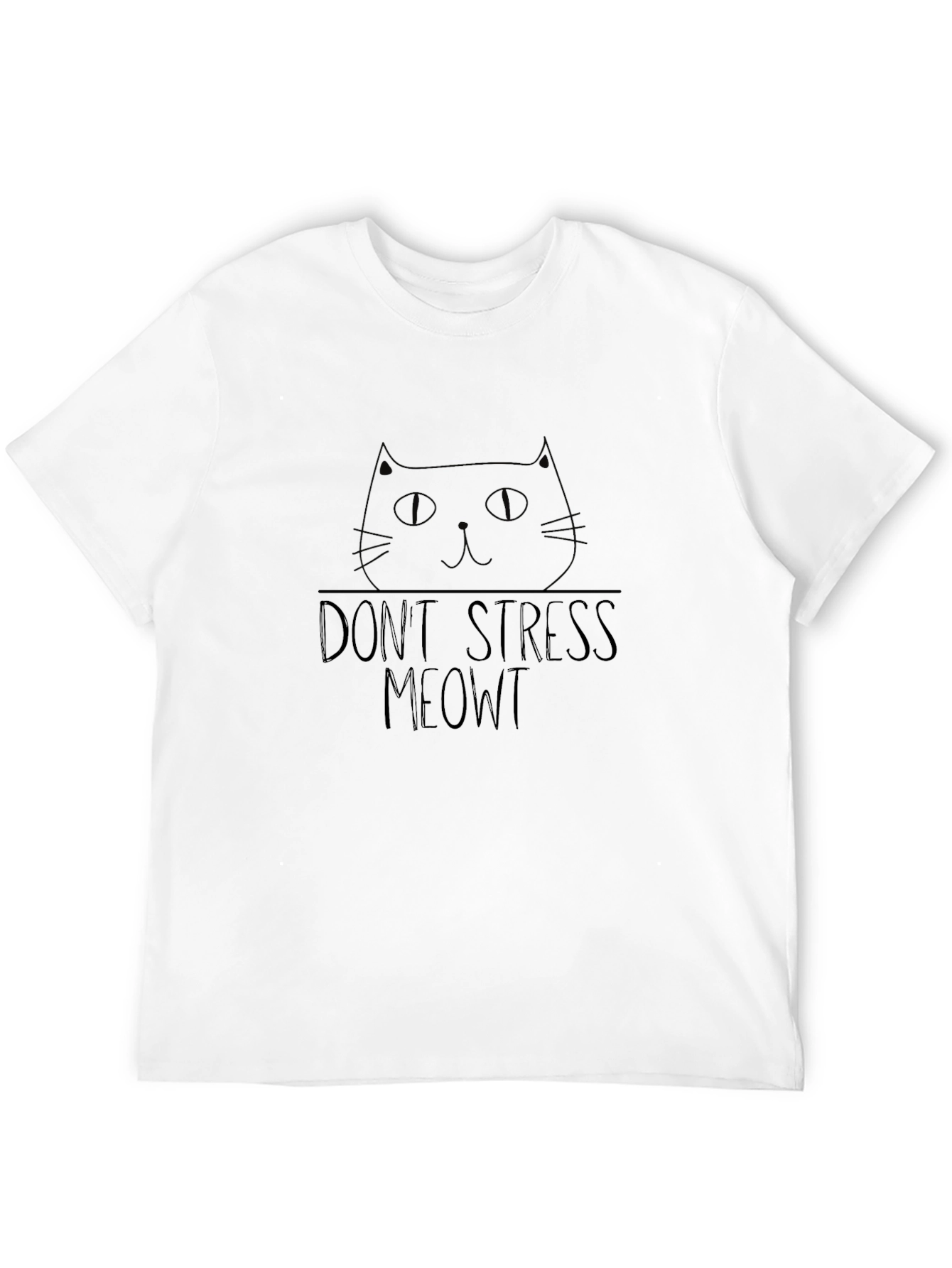 Dont Stress Meowt Black Cat T-Shirt
