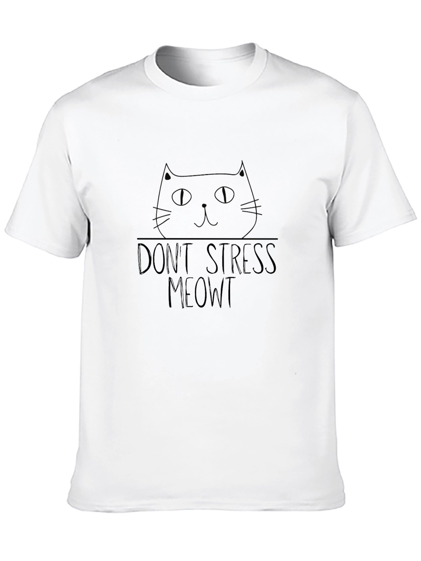 Dont Stress Meowt Black Cat T-Shirt