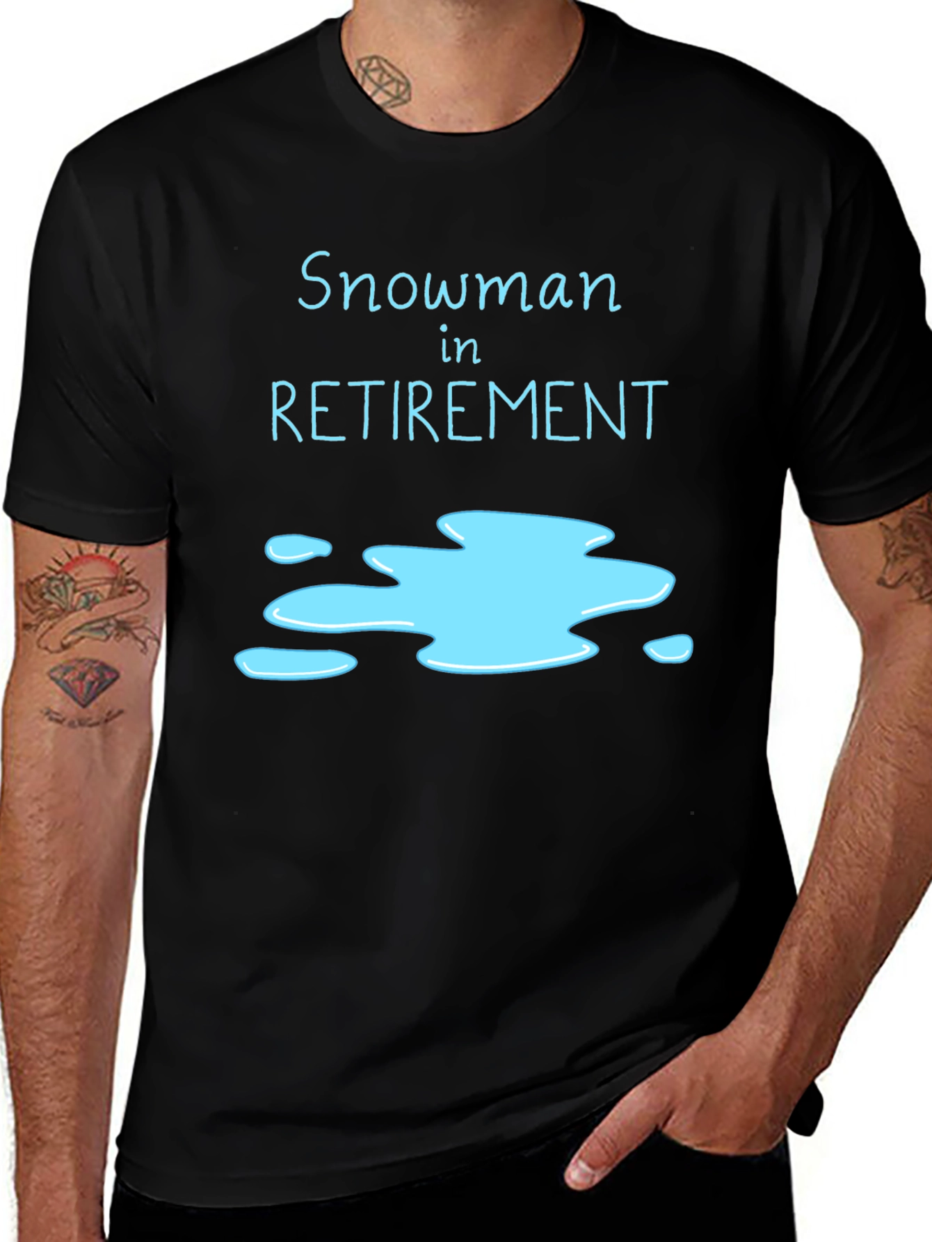 Snowman in Retirement Graphic T-Shirt