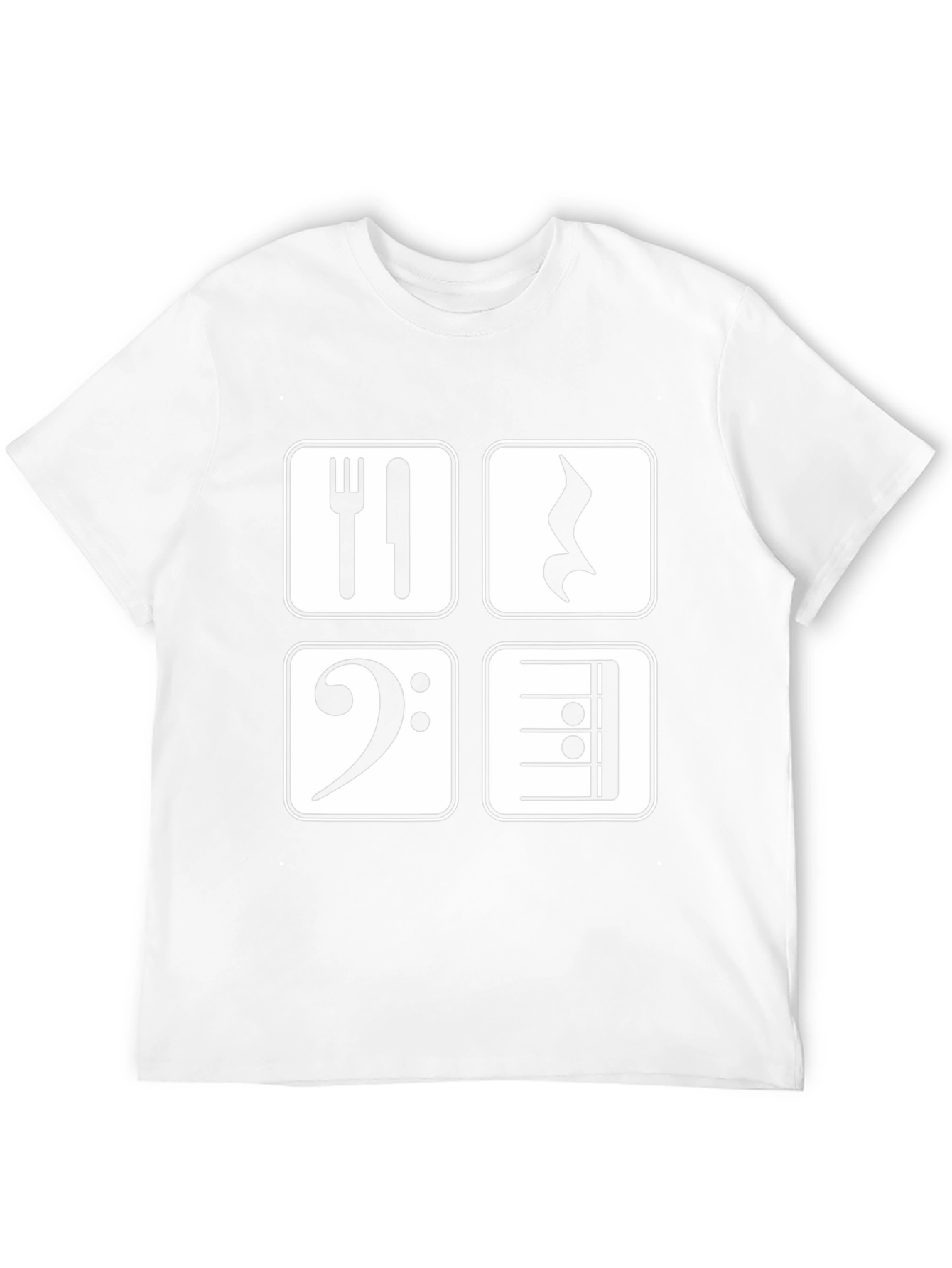Music Lovers Apparel: Eat Sleep Music Repeat Black T-Shirt