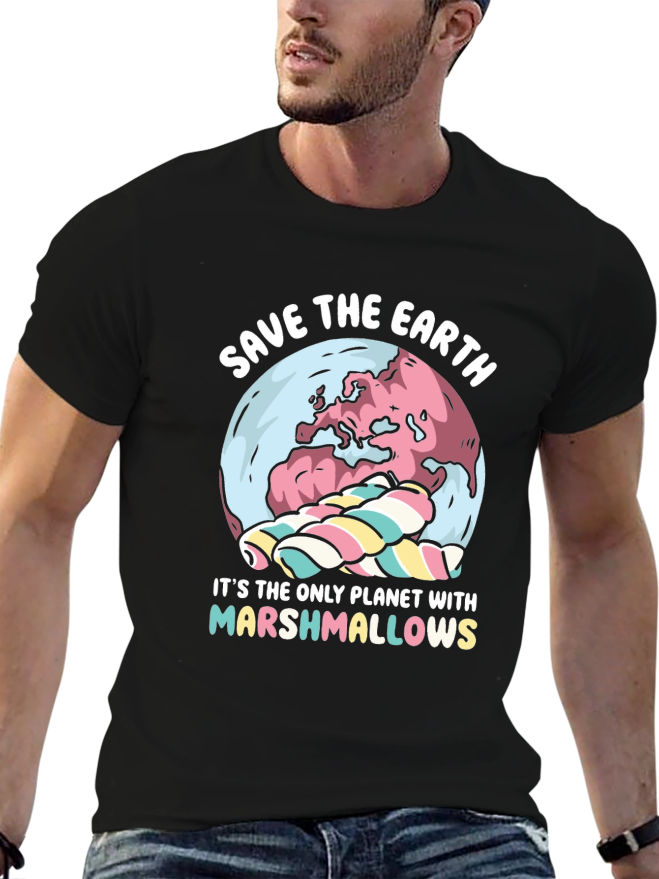 Save the Earth Marshmallow T-Shirt