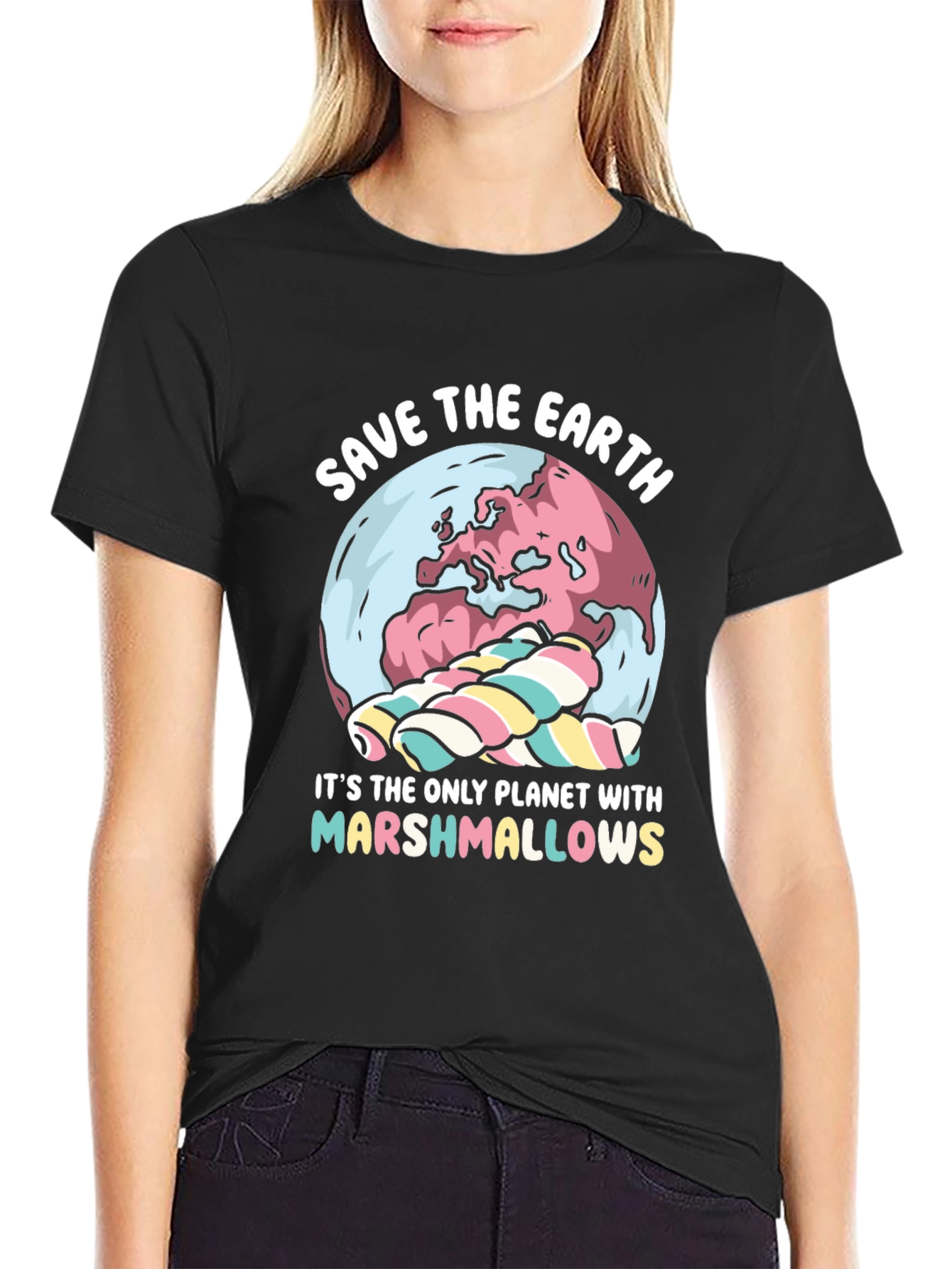 Save the Earth Marshmallow T-Shirt