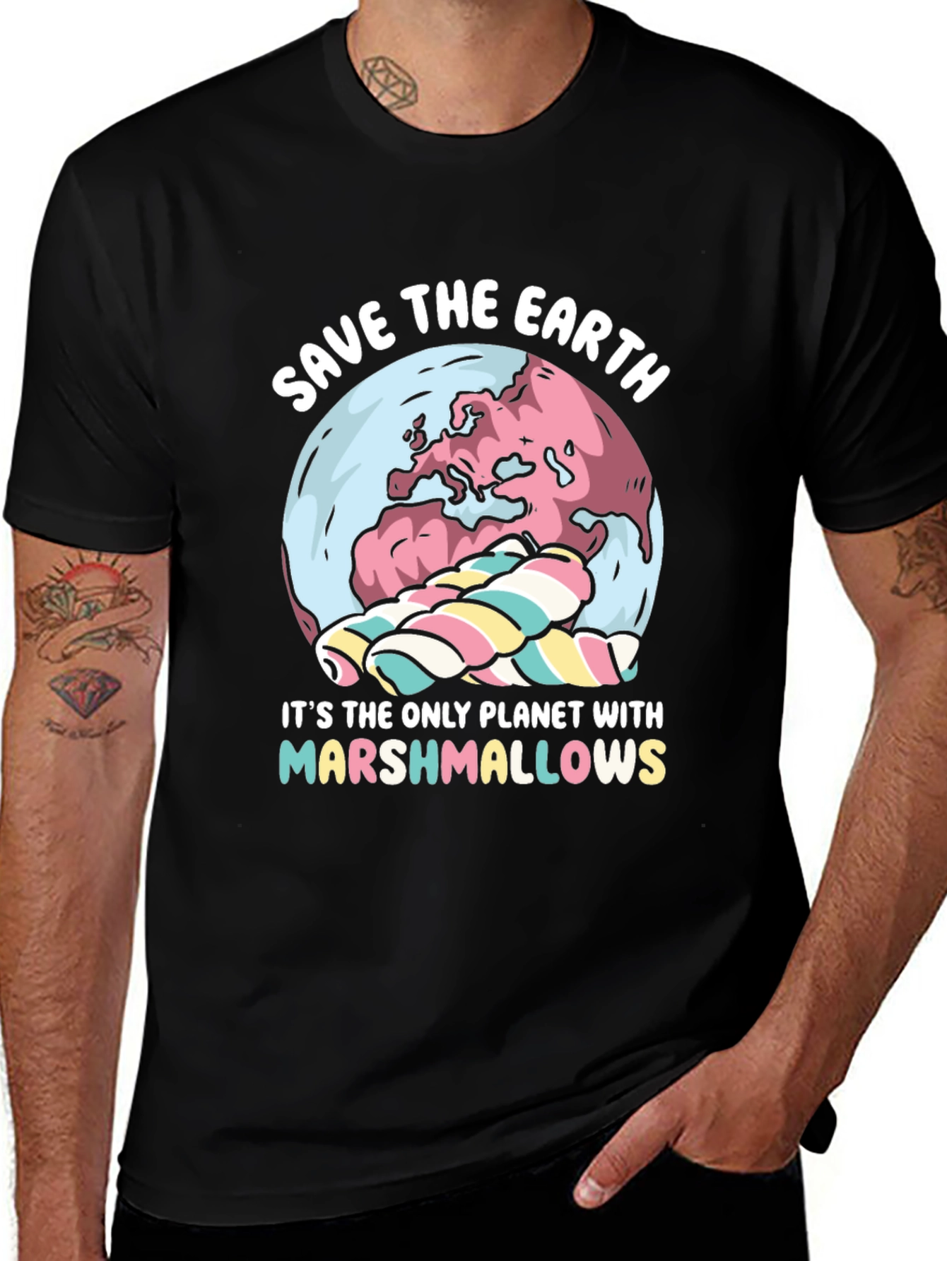 Save the Earth Marshmallow T-Shirt