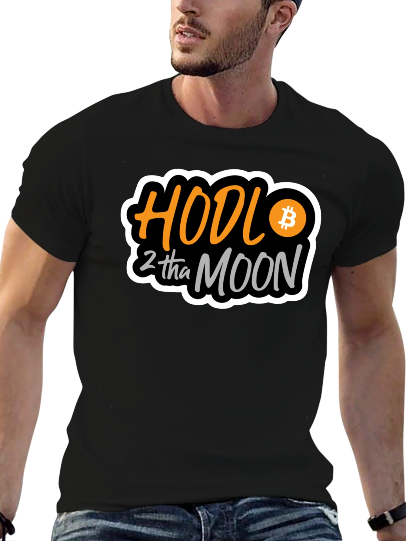 HODL to the Moon Bitcoin Crypto T-Shirt