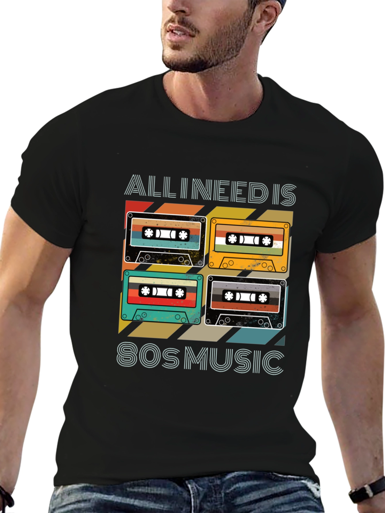 80s Music Cassette T-Shirt - Retro Style