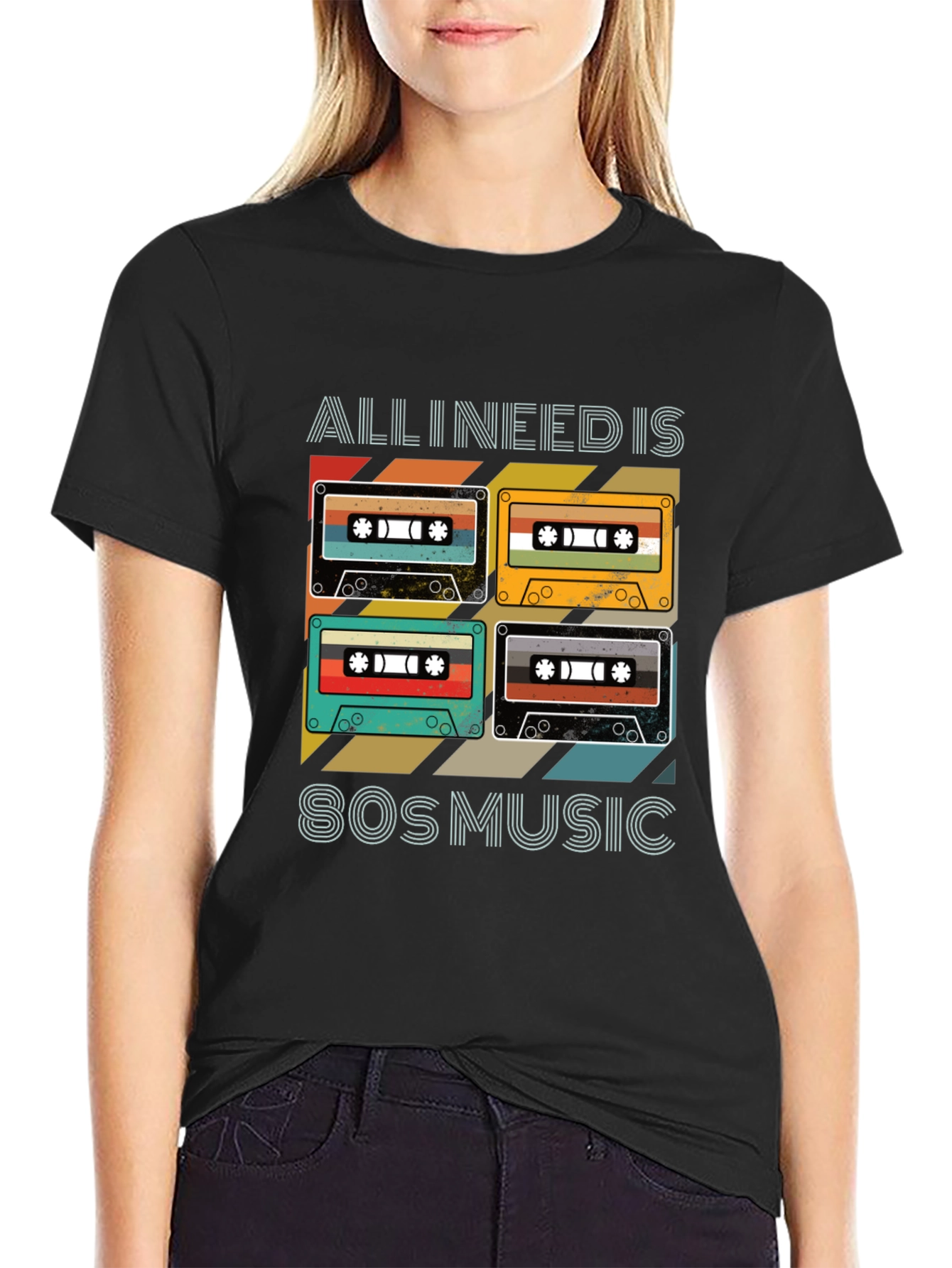 80s Music Cassette T-Shirt - Retro Style