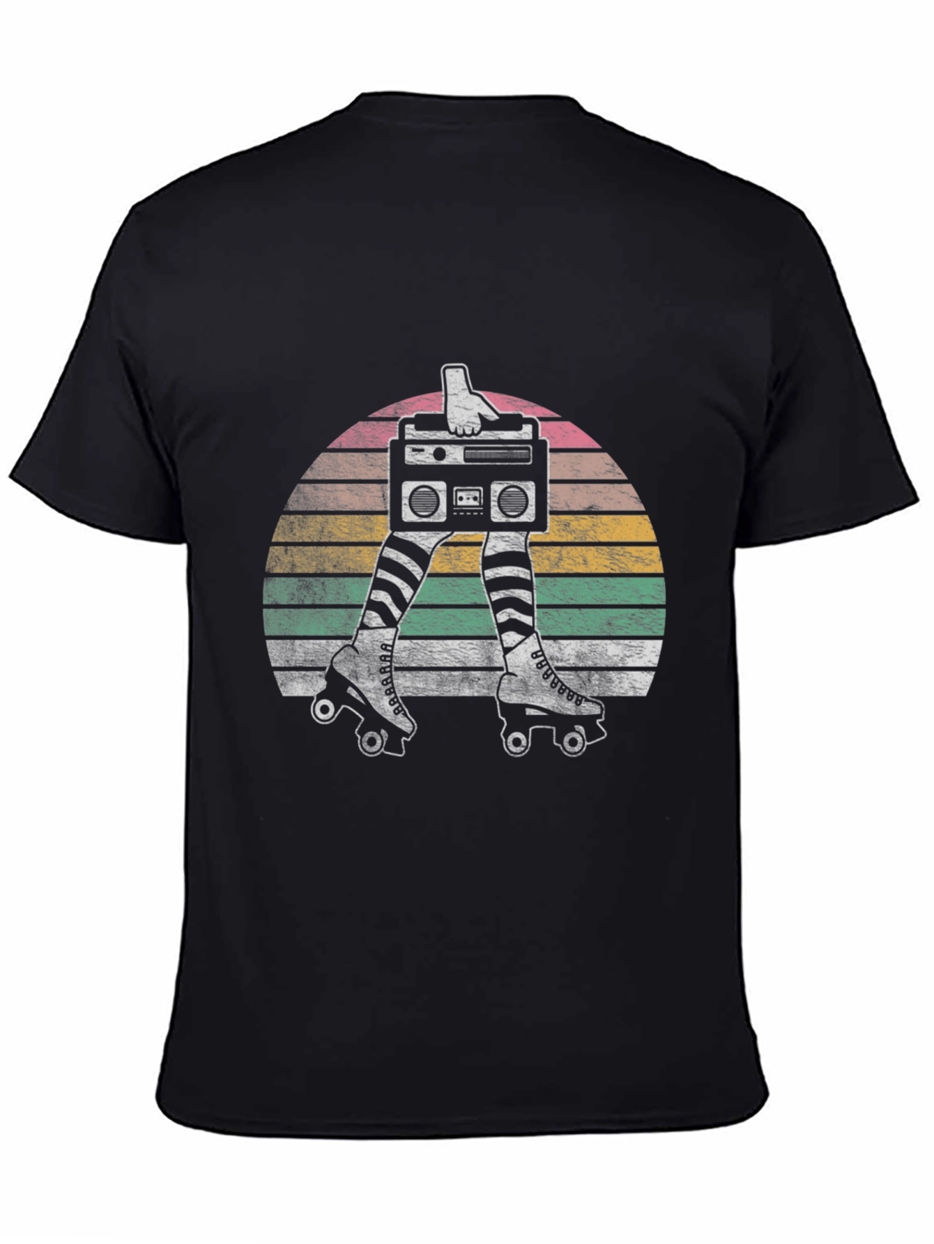 Retro Roller Skate Boombox T-Shirt