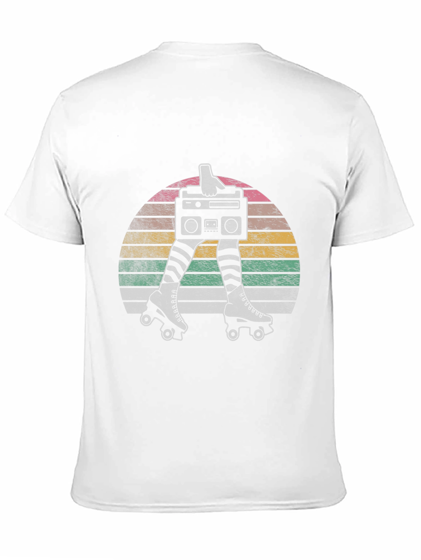 Retro Roller Skate Boombox T-Shirt