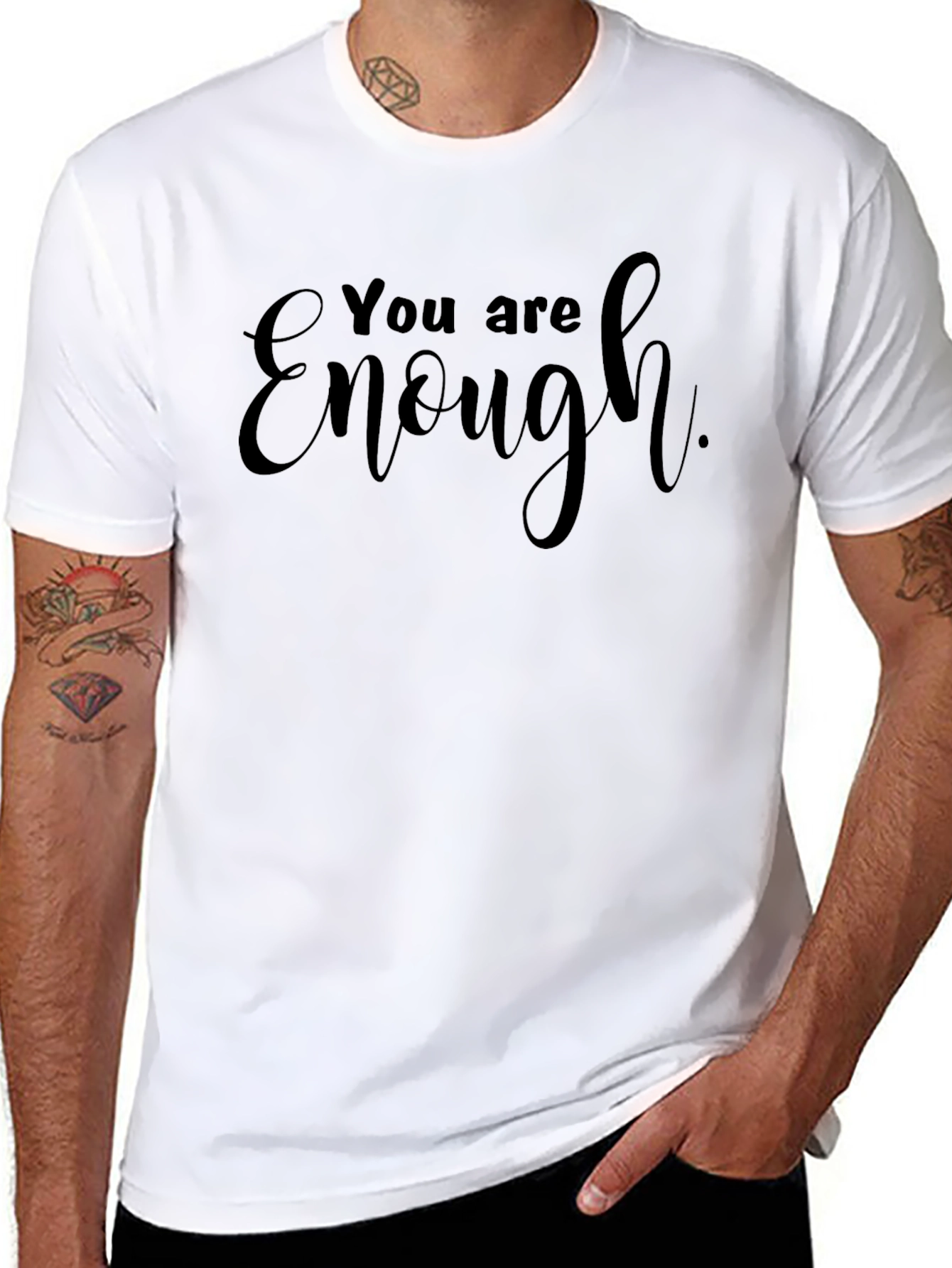 You Are Enough Graphic Tee - Motivational T-Shirt