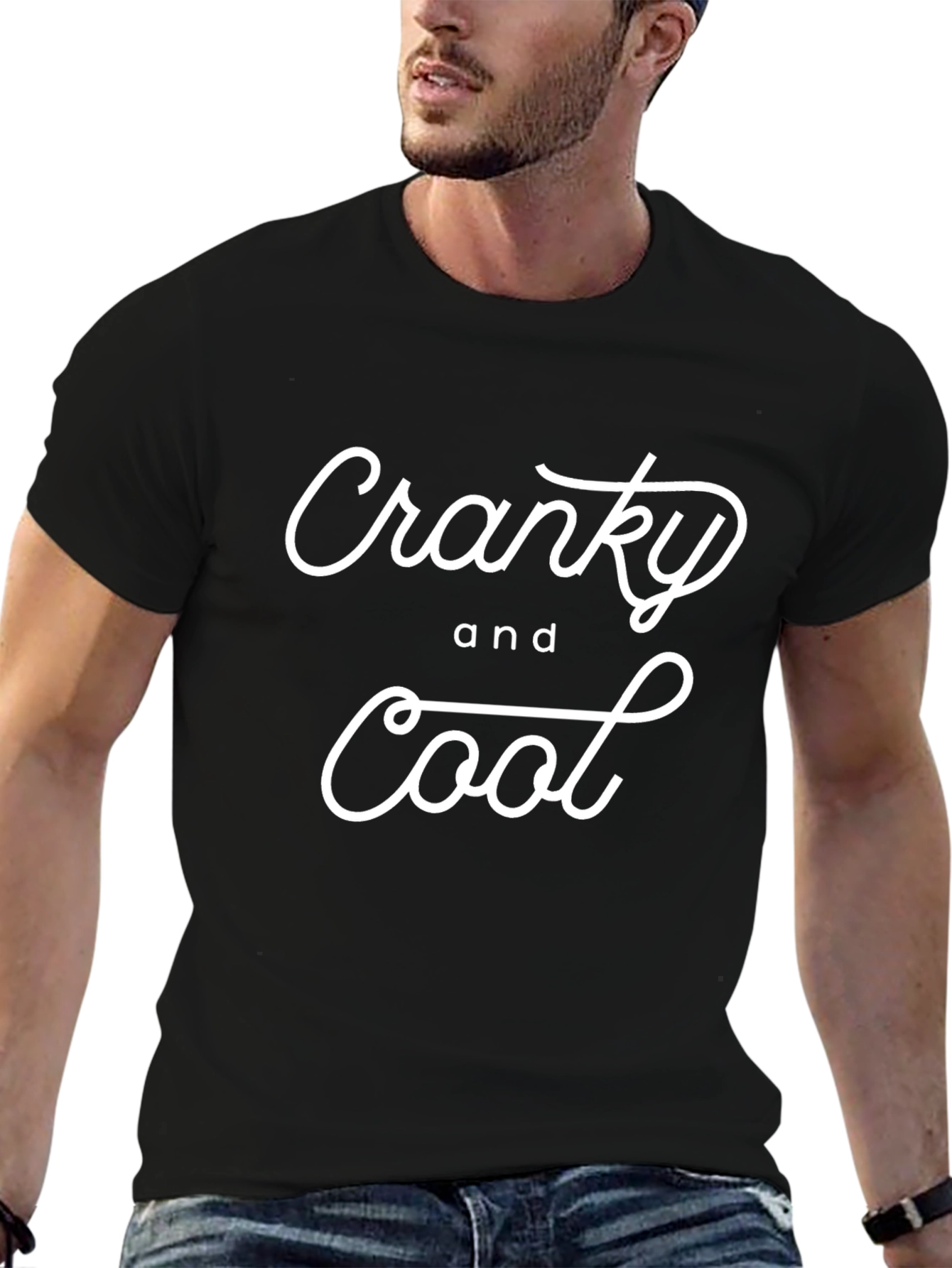 Cranky and Cool Black T-Shirt
