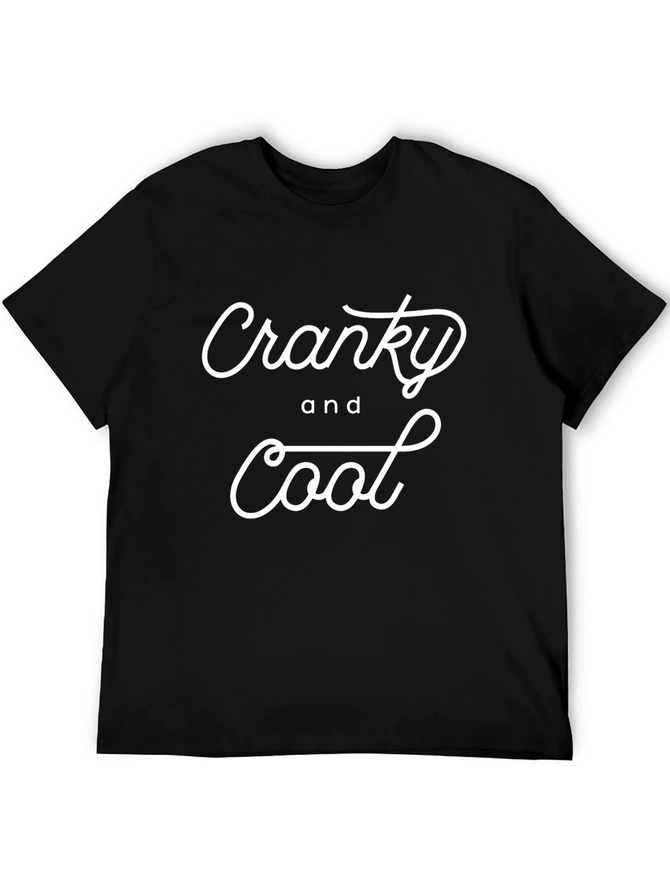 Cranky and Cool Black T-Shirt