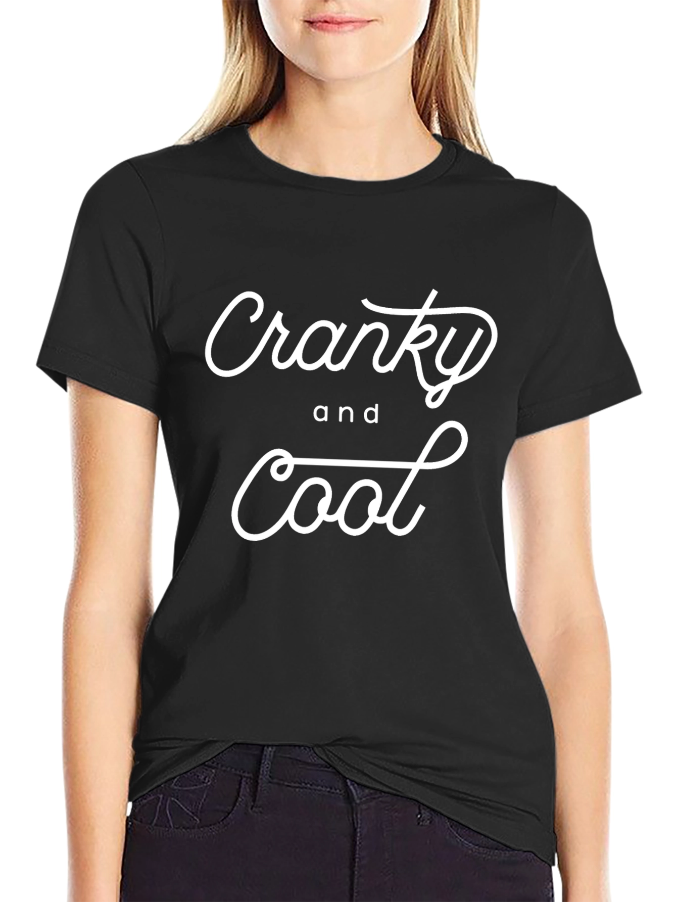 Cranky and Cool Black T-Shirt