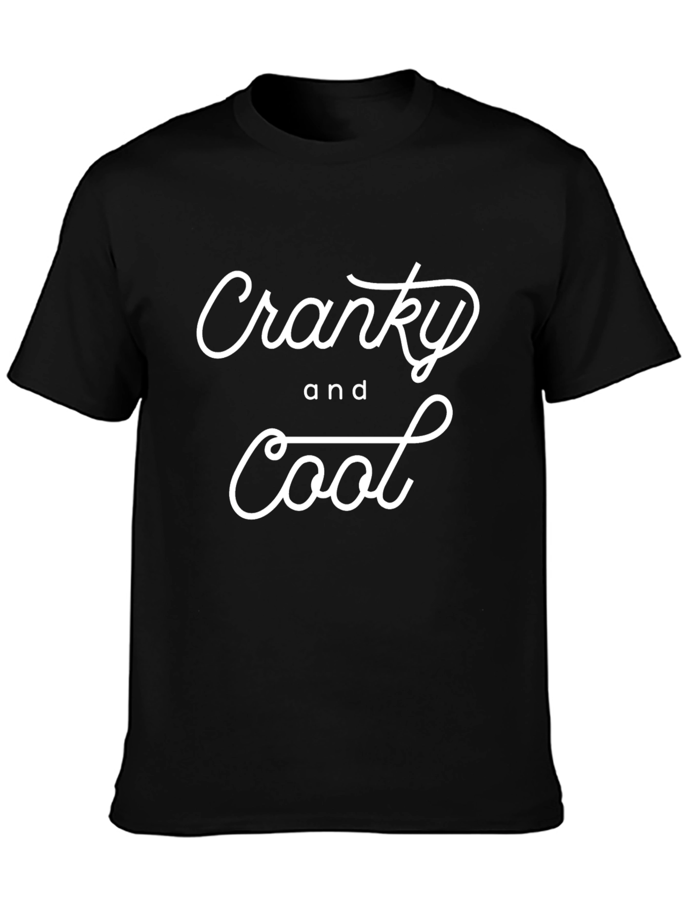 Cranky and Cool Black T-Shirt