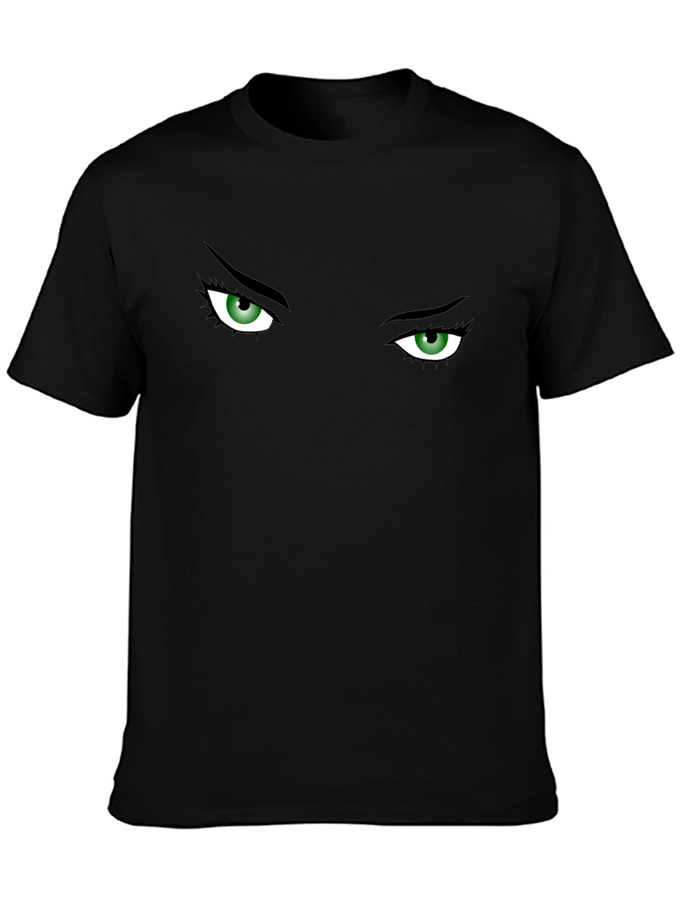 Intense Gaze Graphic T-Shirt - Expressive Eye Design