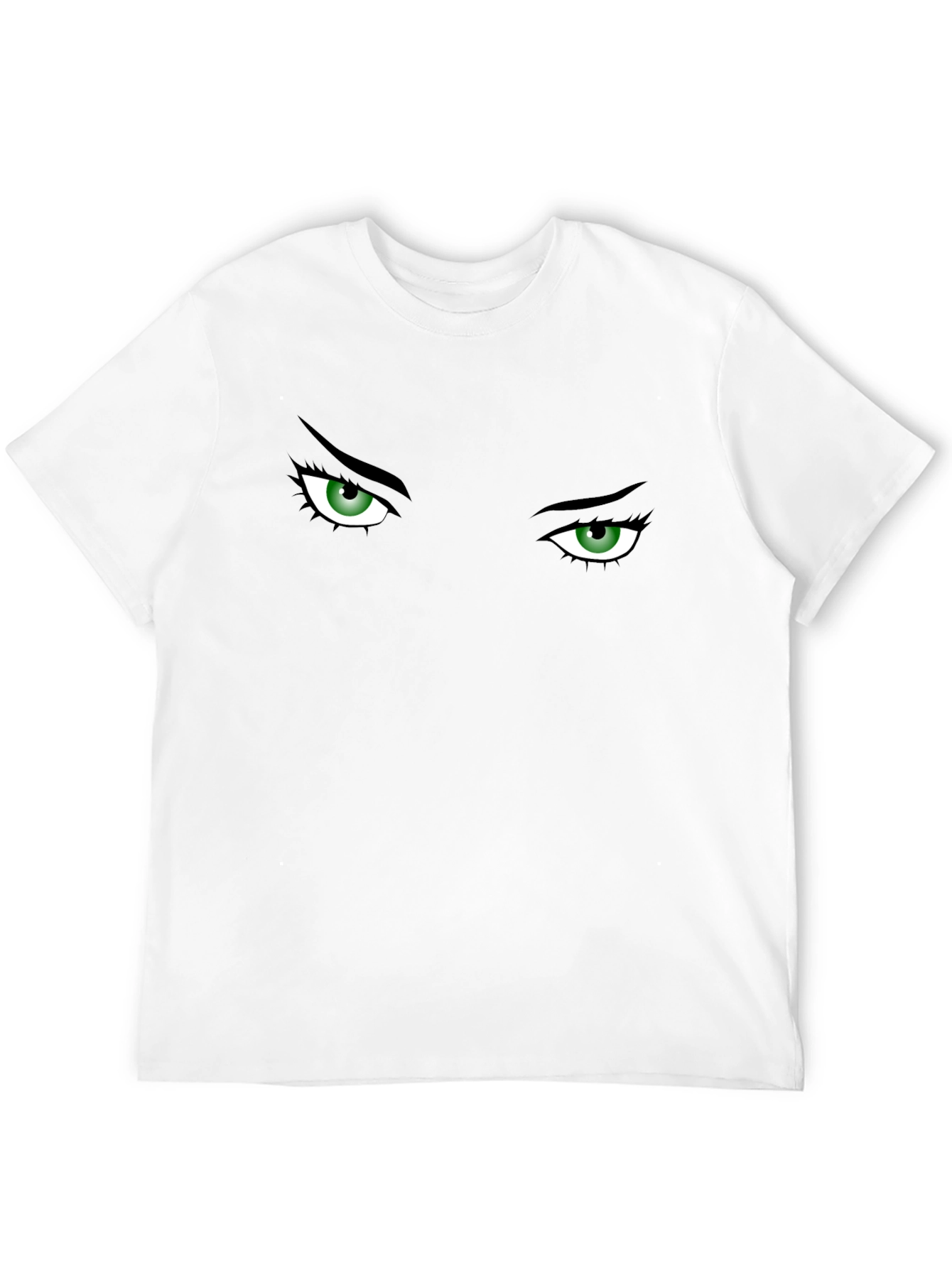 Intense Gaze Graphic T-Shirt - Expressive Eye Design