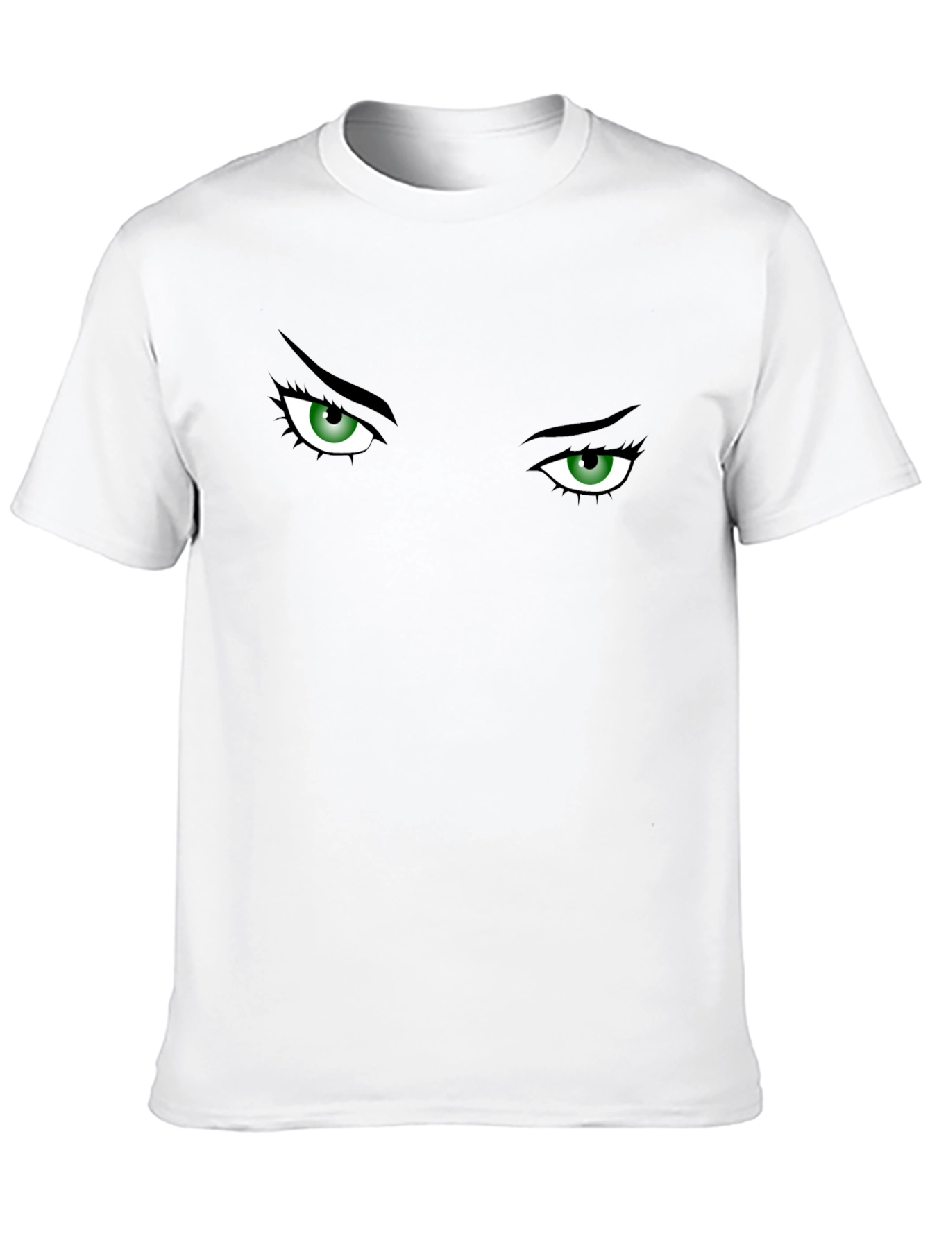 Intense Gaze Graphic T-Shirt - Expressive Eye Design