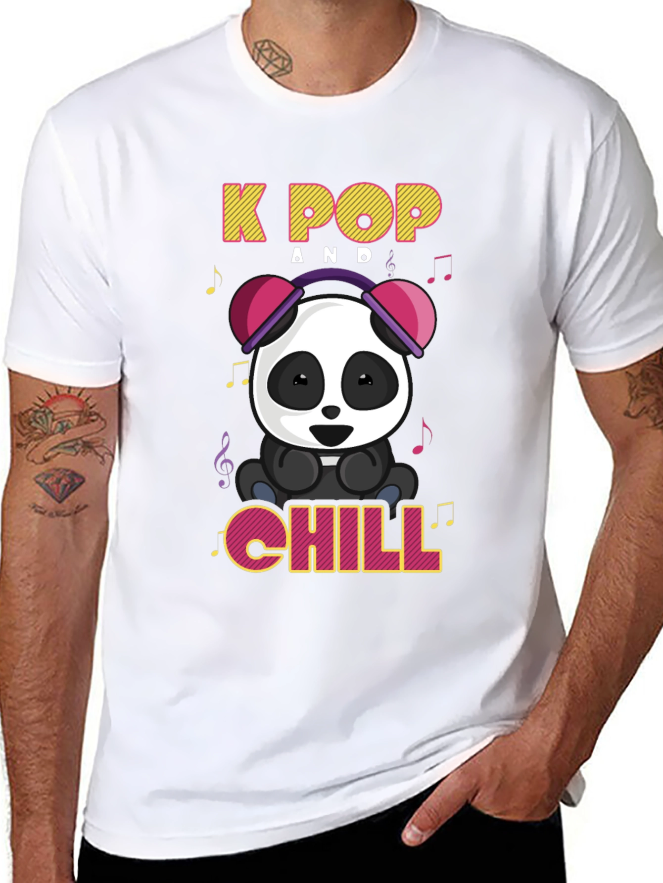 K-Pop Panda Chill T-Shirt