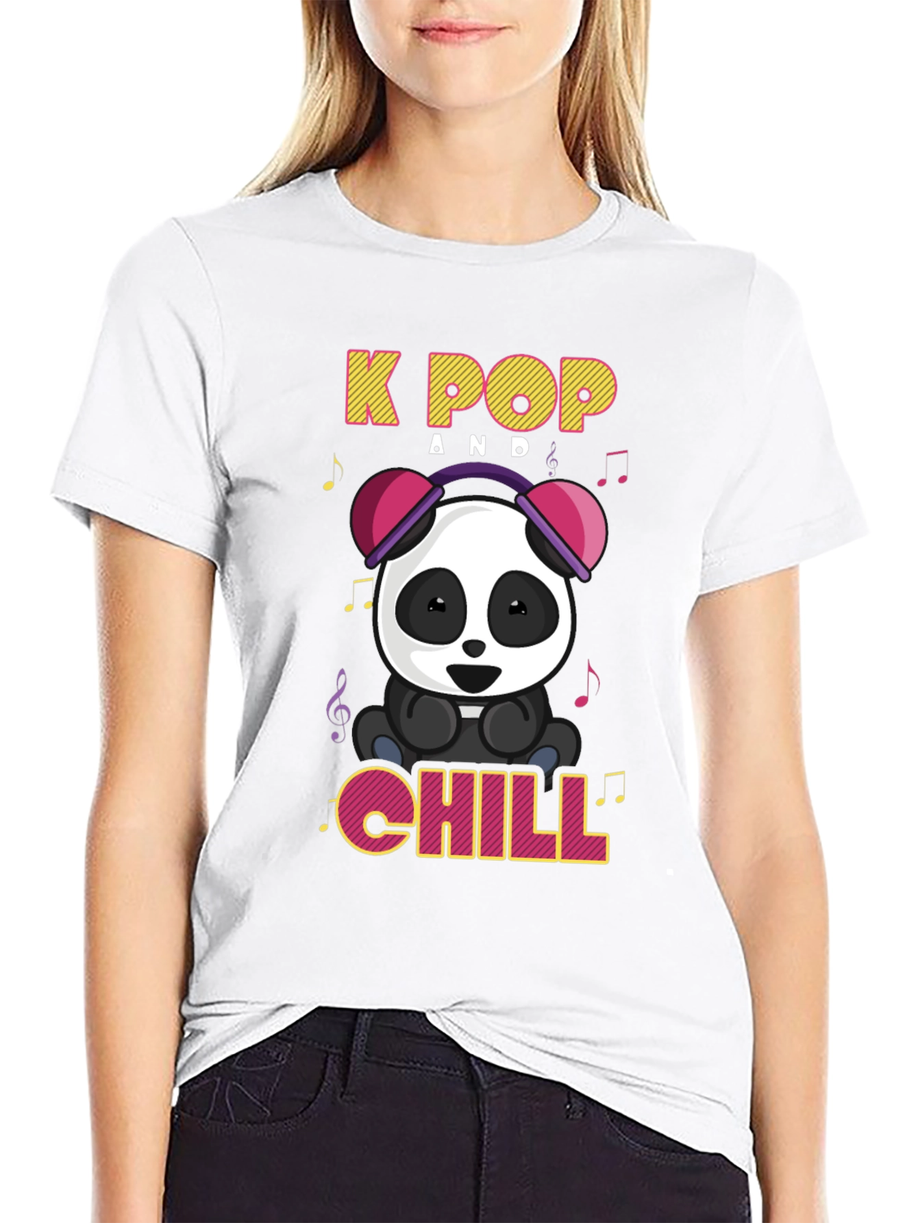 K-Pop Panda Chill T-Shirt