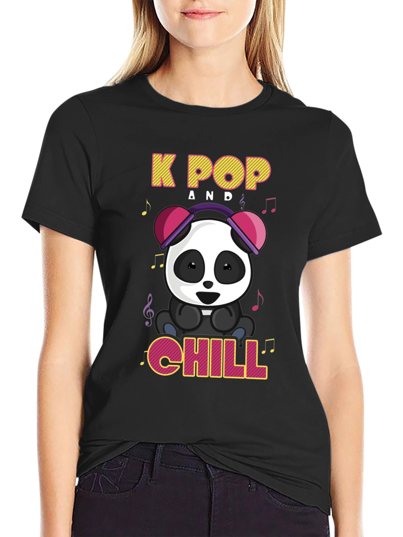 K-Pop Panda Chill T-Shirt