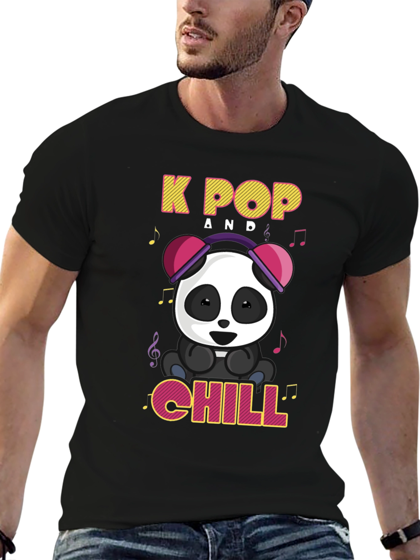 K-Pop Panda Chill T-Shirt