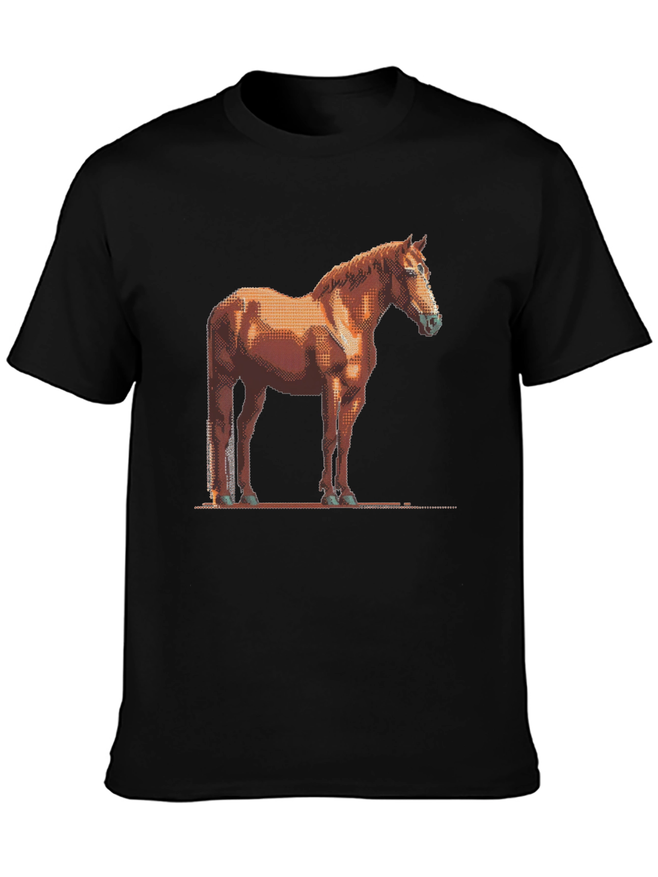 Pixelated Horse Graphic Tee - Unisex