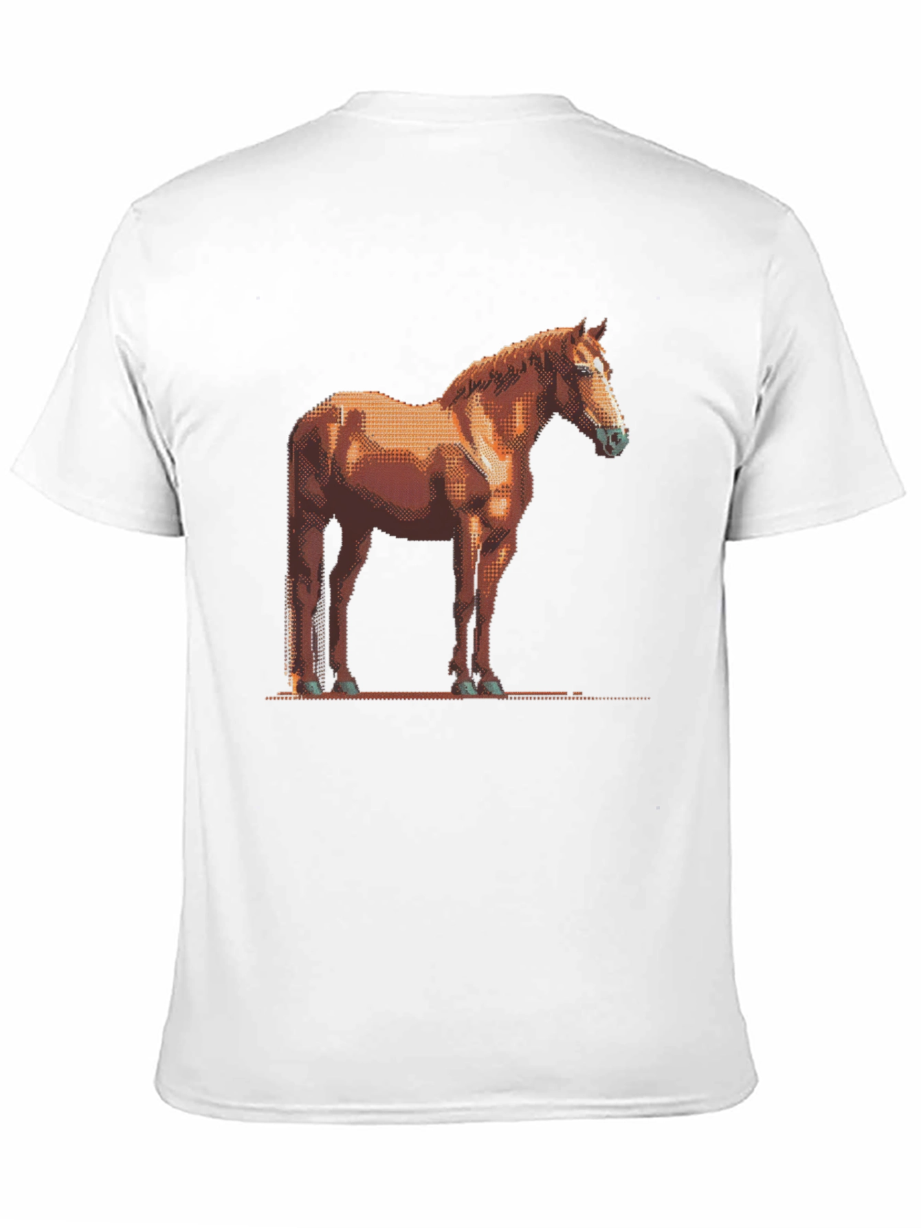 Pixelated Horse Graphic Tee - Unisex