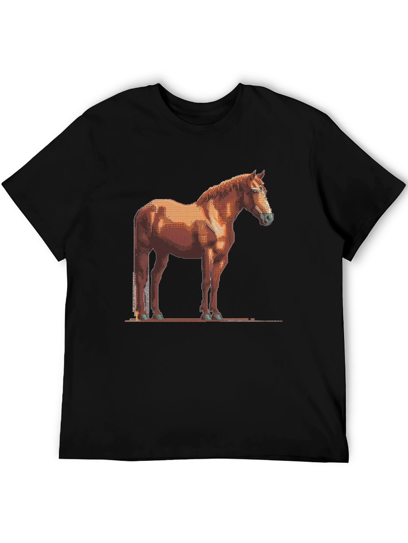 Pixelated Horse Graphic Tee - Unisex