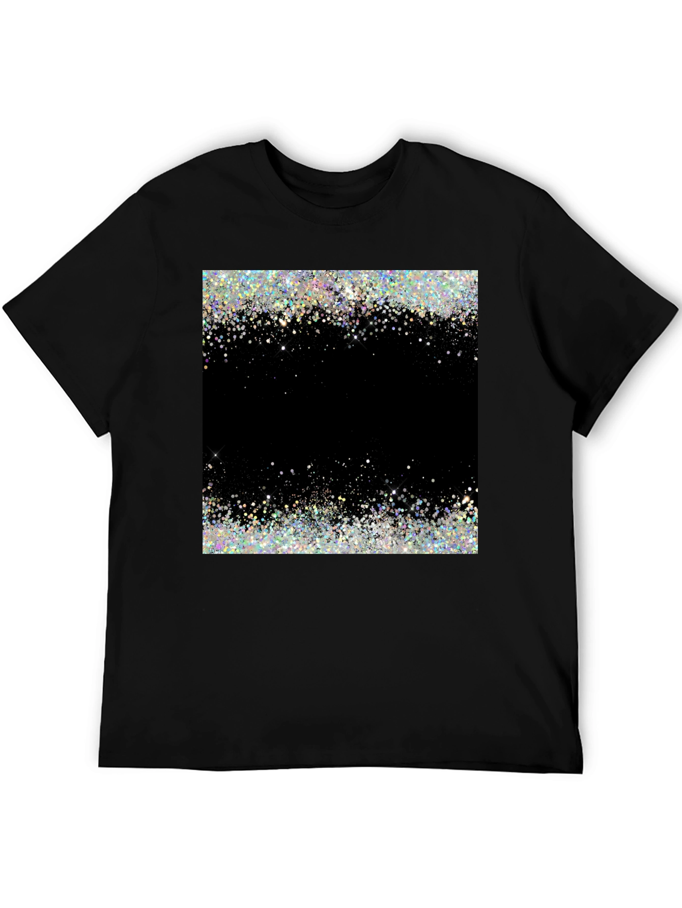 Sparkling Galaxy Black T-Shirt