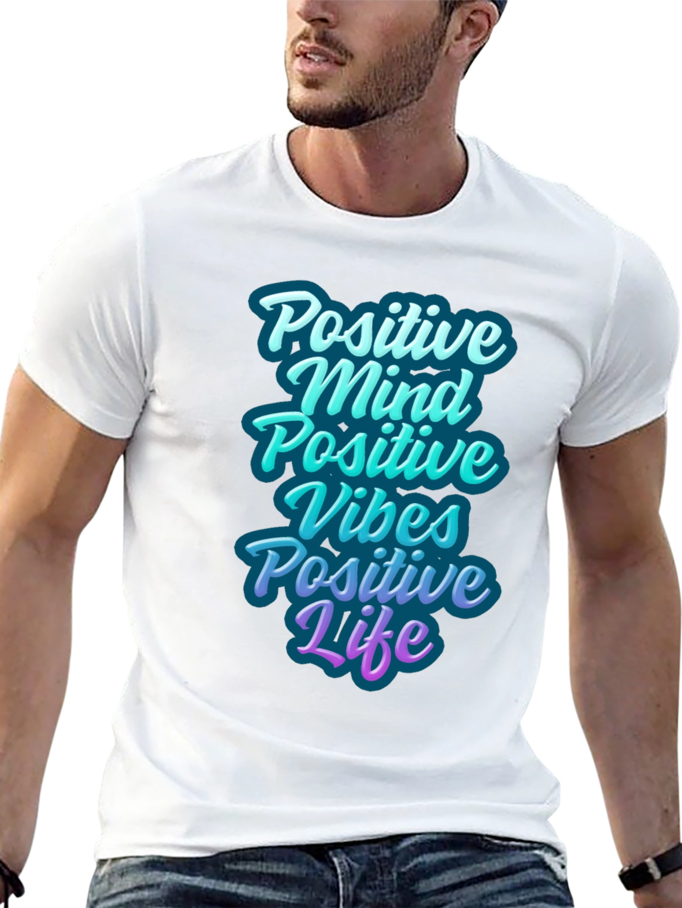 Positive Vibes Graphic T-Shirt