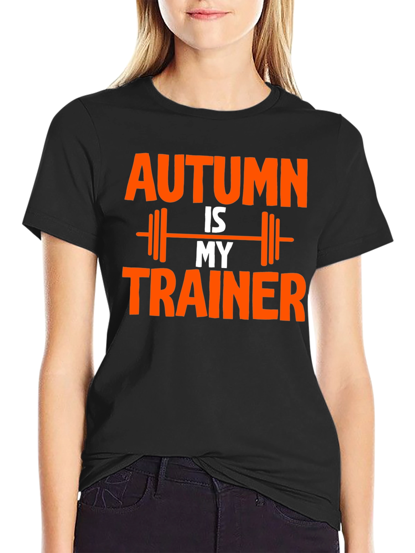 Autumn is My Trainer Black T-Shirt