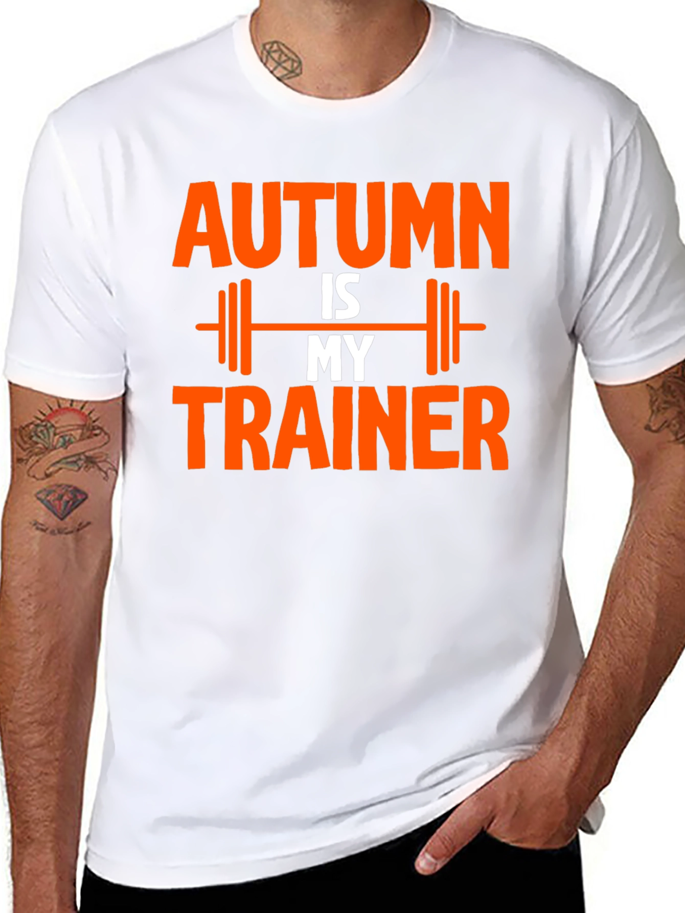 Autumn is My Trainer Black T-Shirt