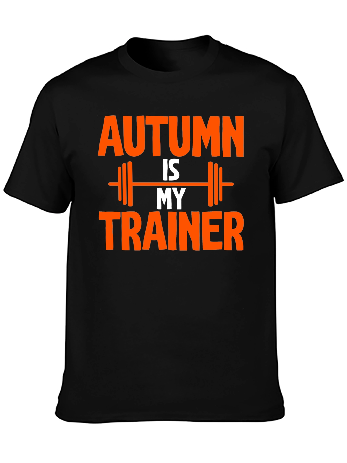 Autumn is My Trainer Black T-Shirt