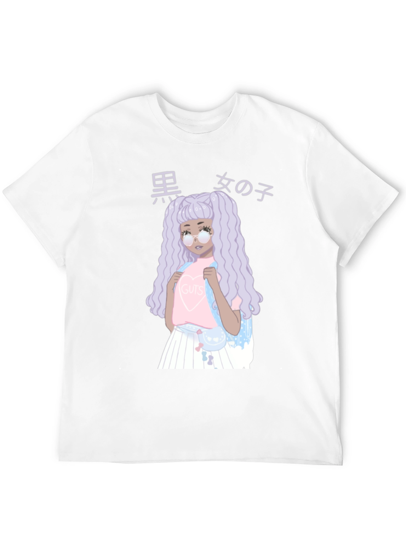 Anime Girl Graphic Black T-Shirt - Unique Fashion Tee