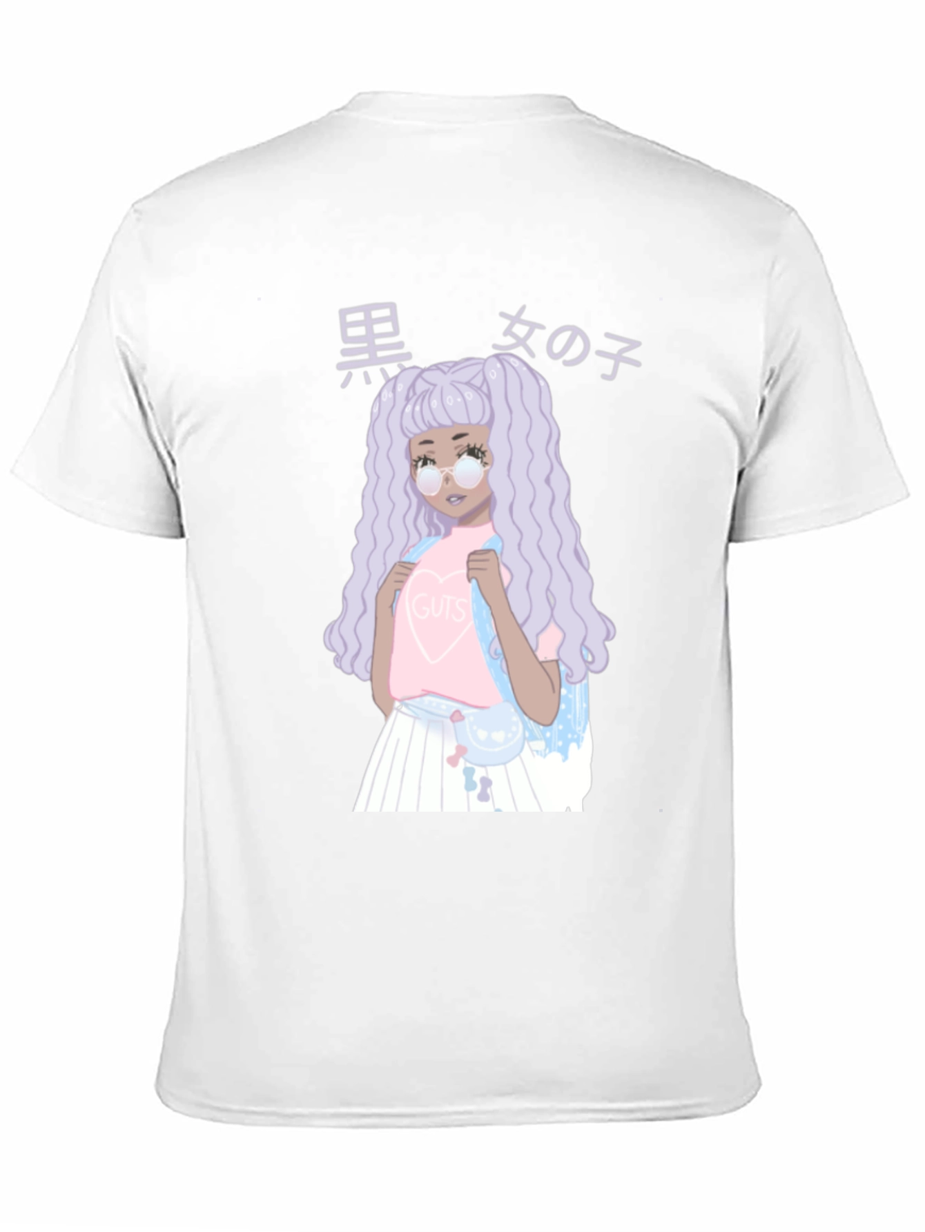 Anime Girl Graphic Black T-Shirt - Unique Fashion Tee