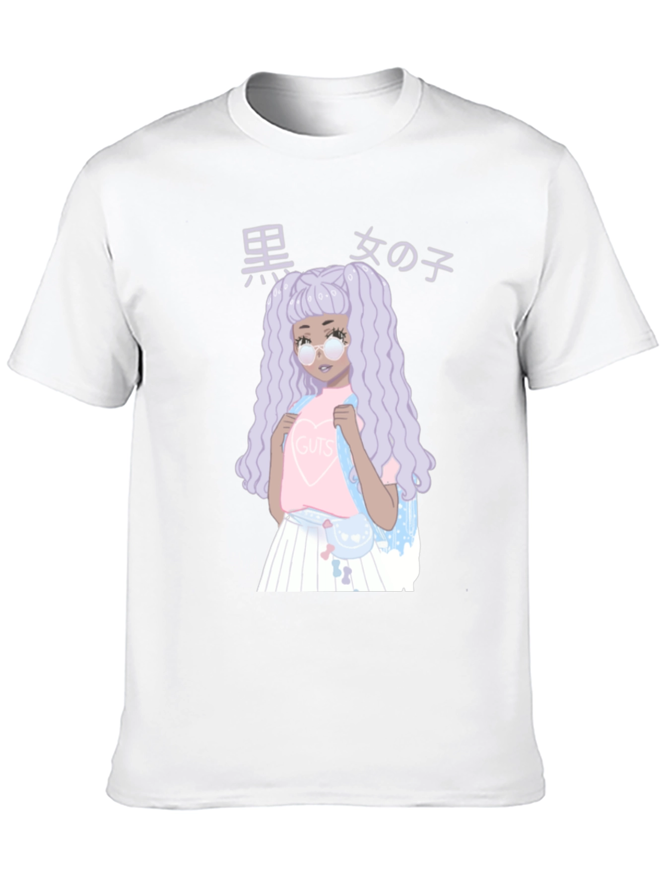 Anime Girl Graphic Black T-Shirt - Unique Fashion Tee