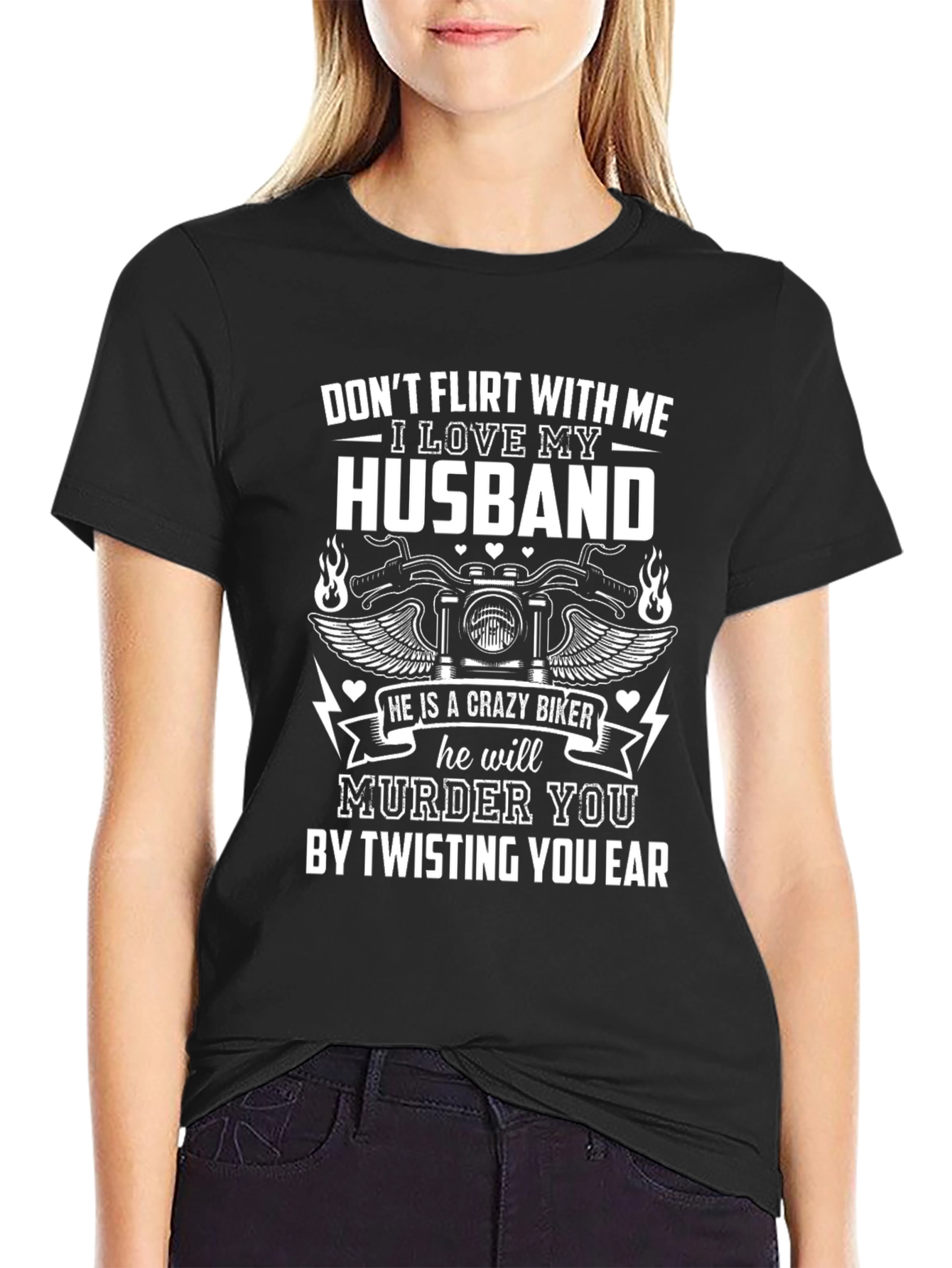 Crazy Biker Husband T-Shirt