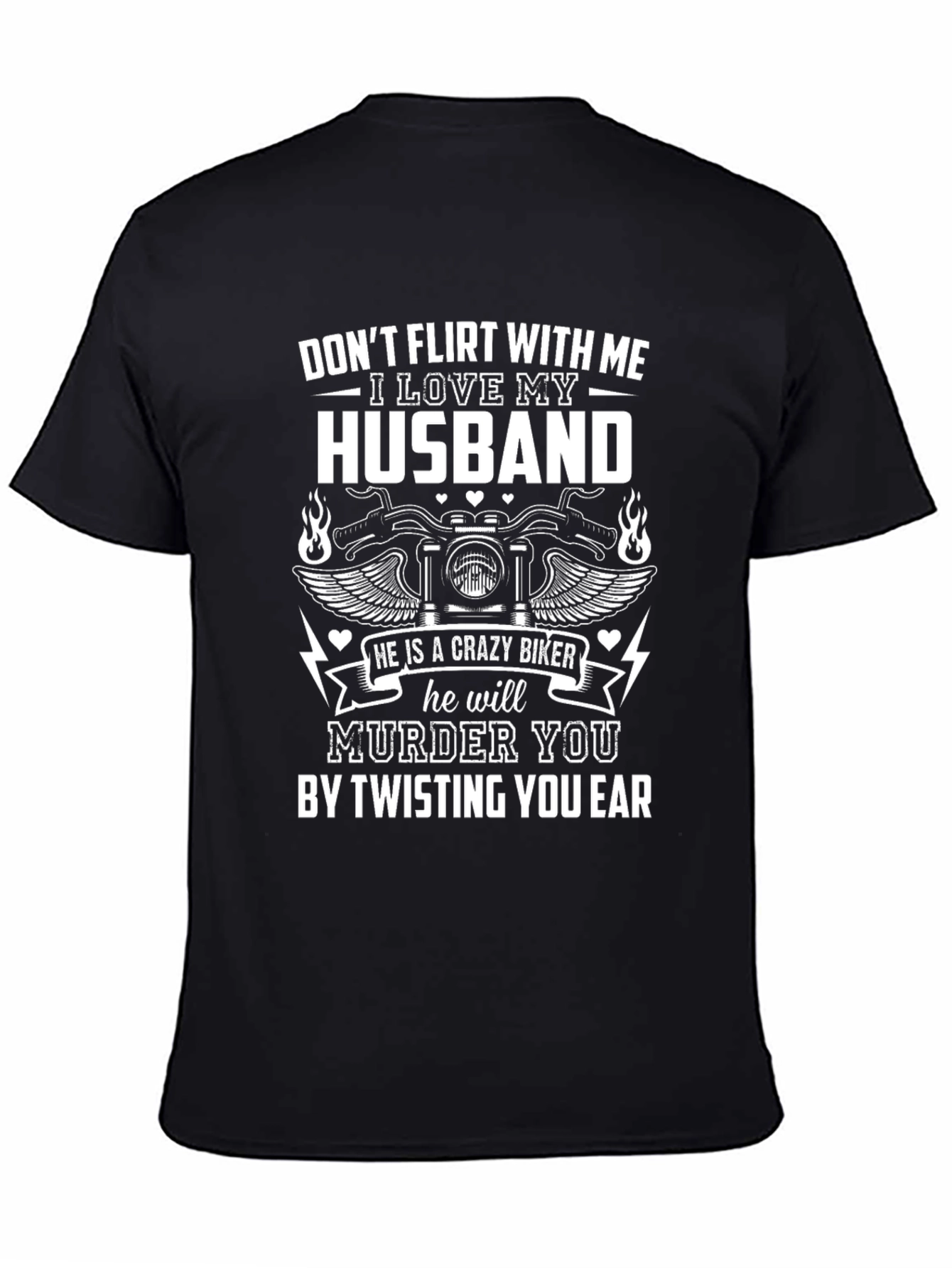 Crazy Biker Husband T-Shirt