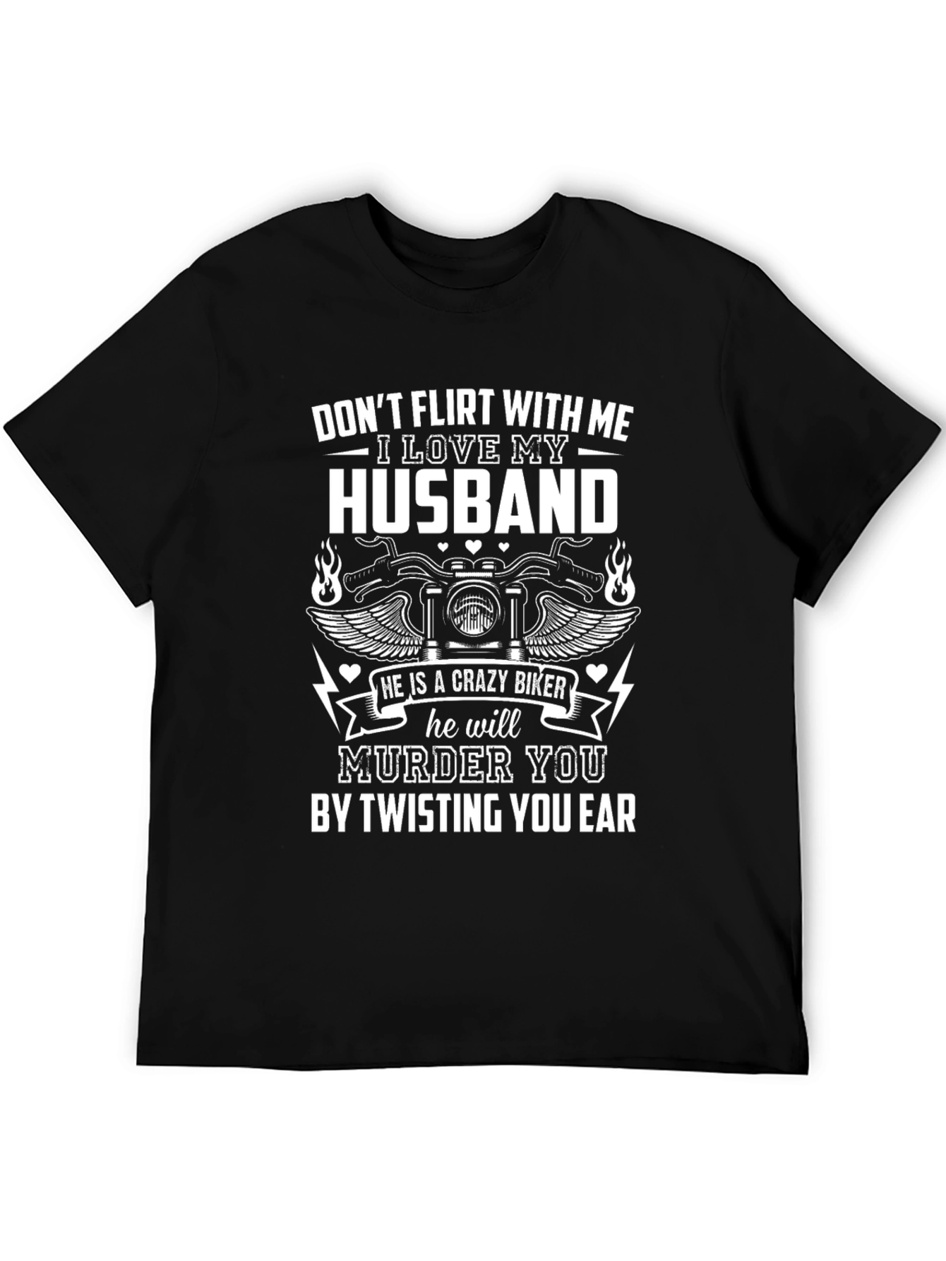 Crazy Biker Husband T-Shirt