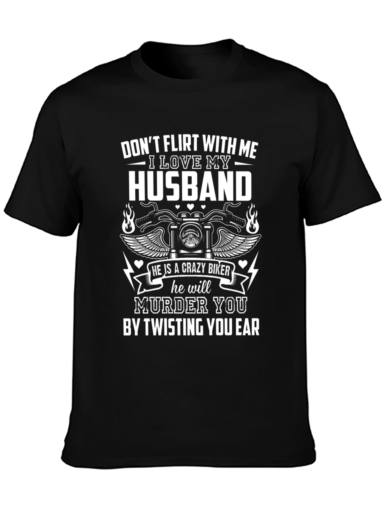 Crazy Biker Husband T-Shirt