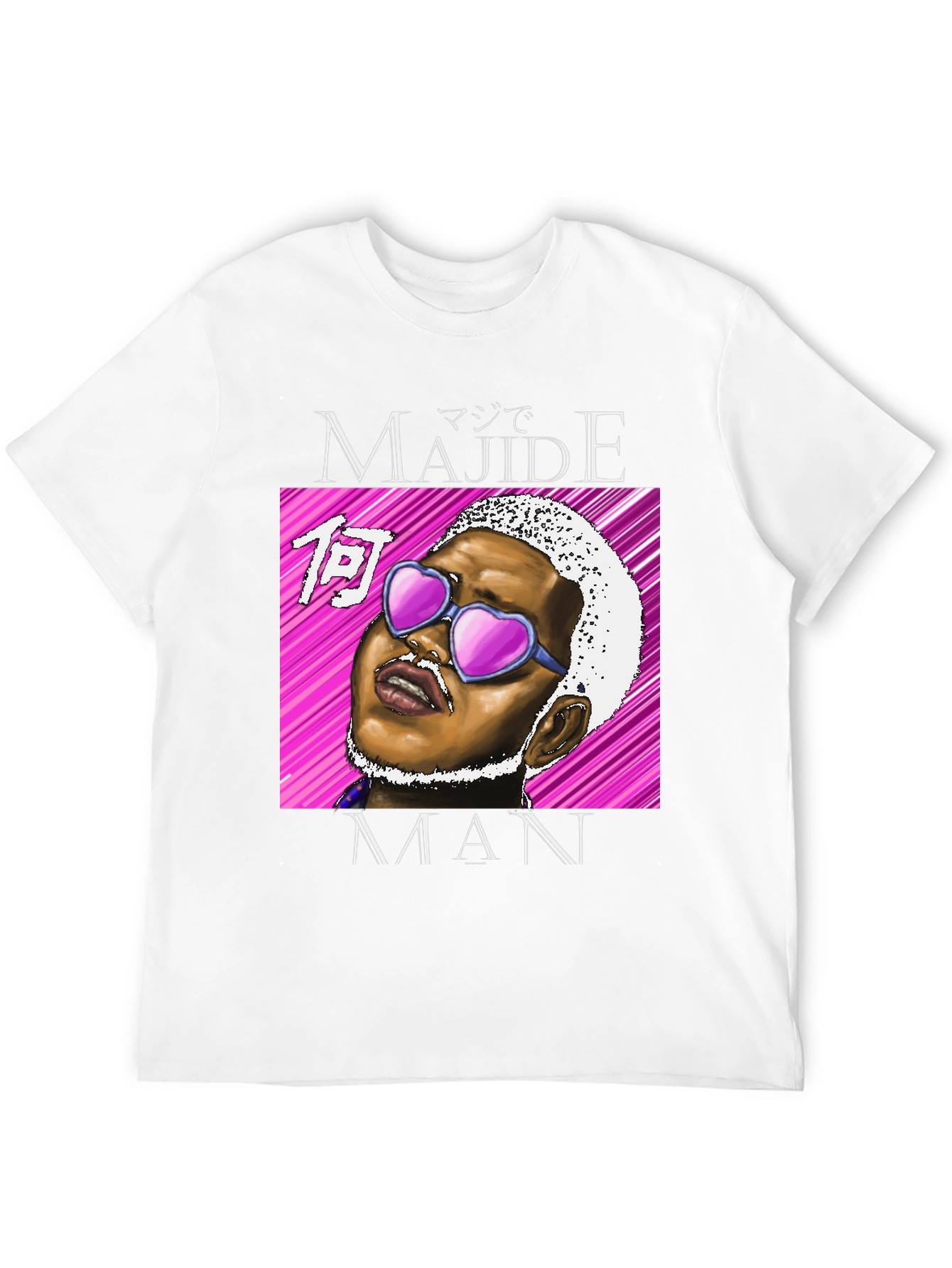 Majide Man T-Shirt - Black Graphic Tee