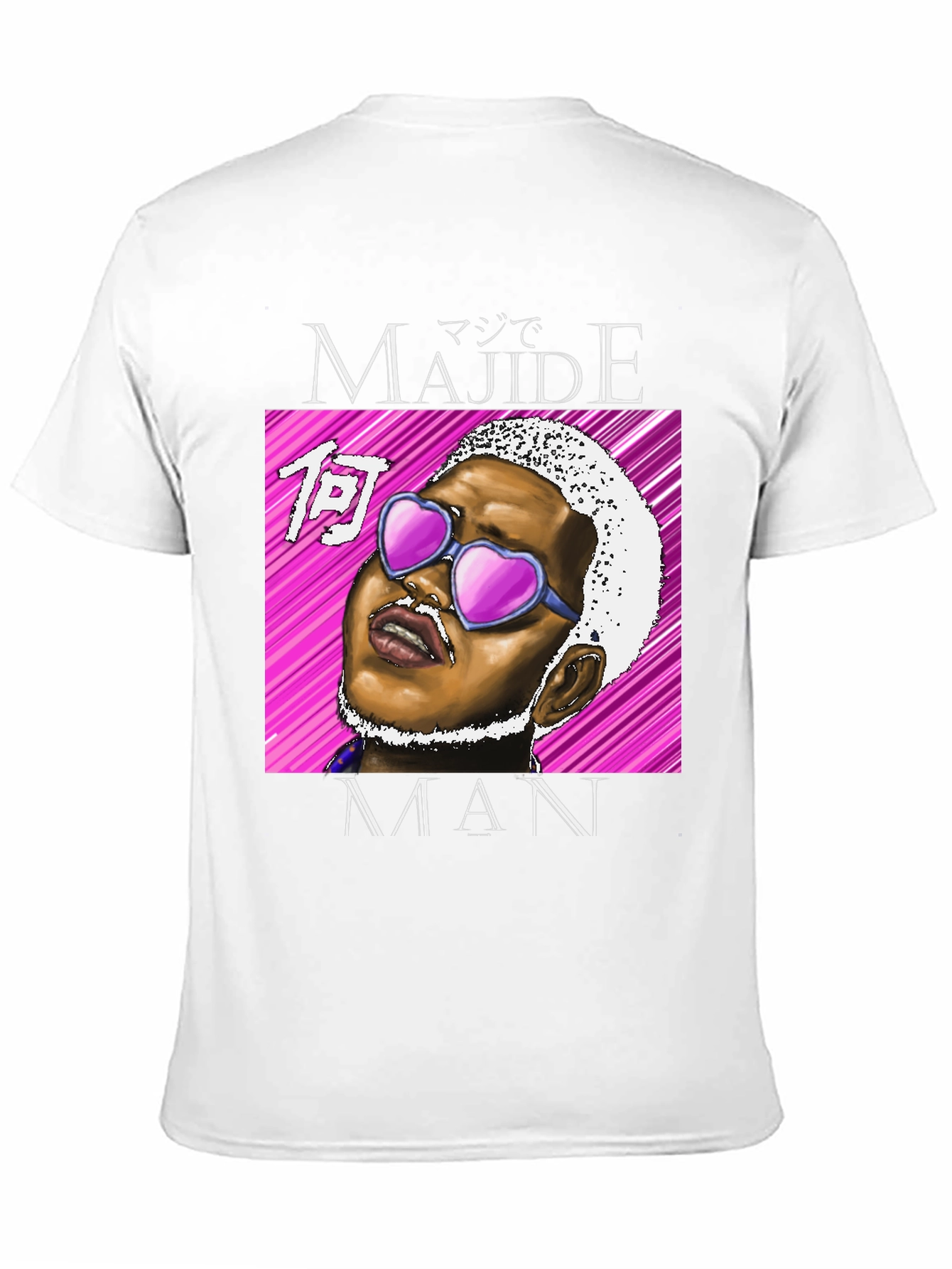 Majide Man T-Shirt - Black Graphic Tee
