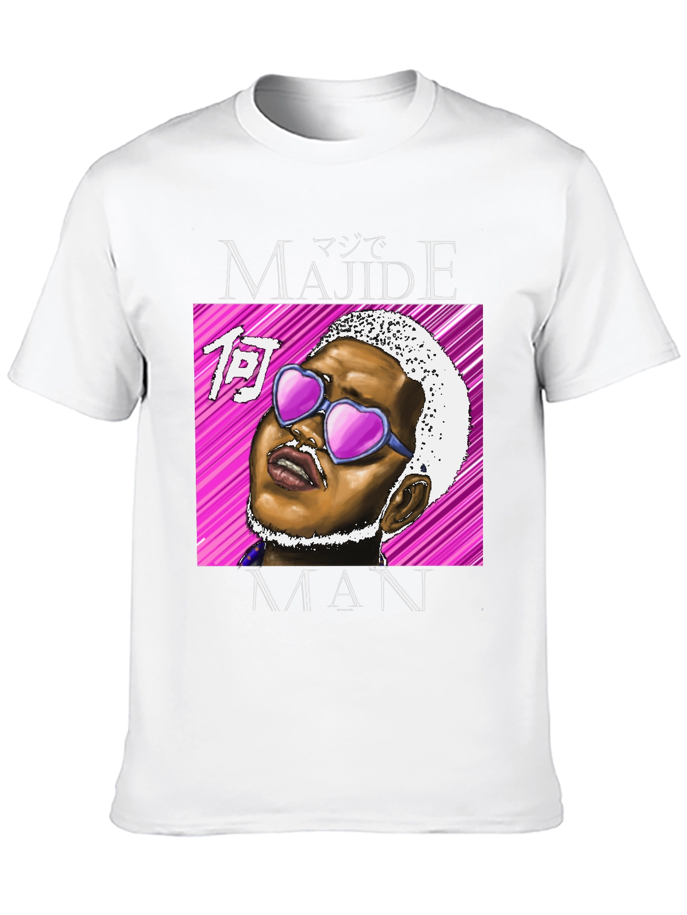 Majide Man T-Shirt - Black Graphic Tee