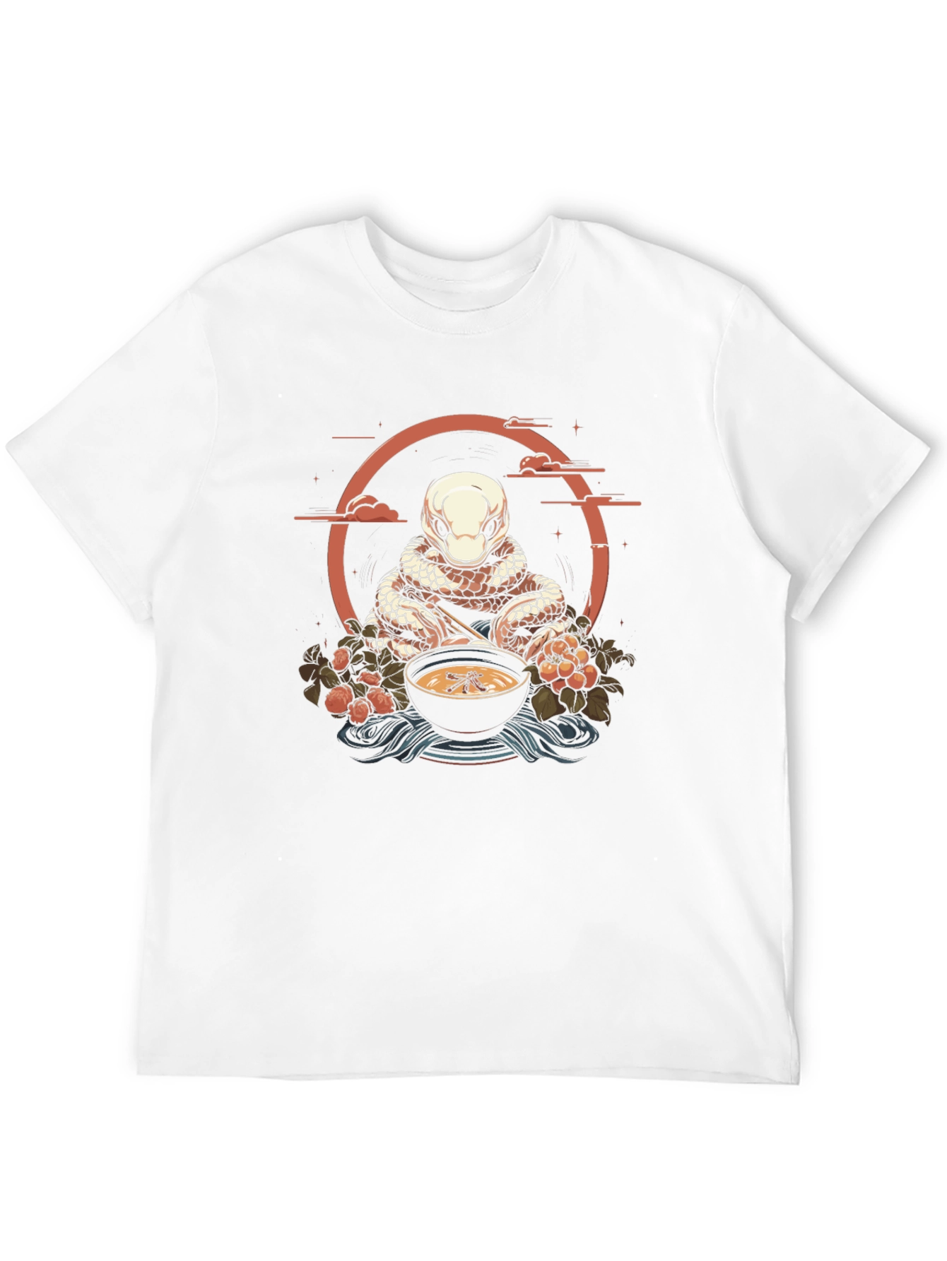 Snake Ramen Black Tee